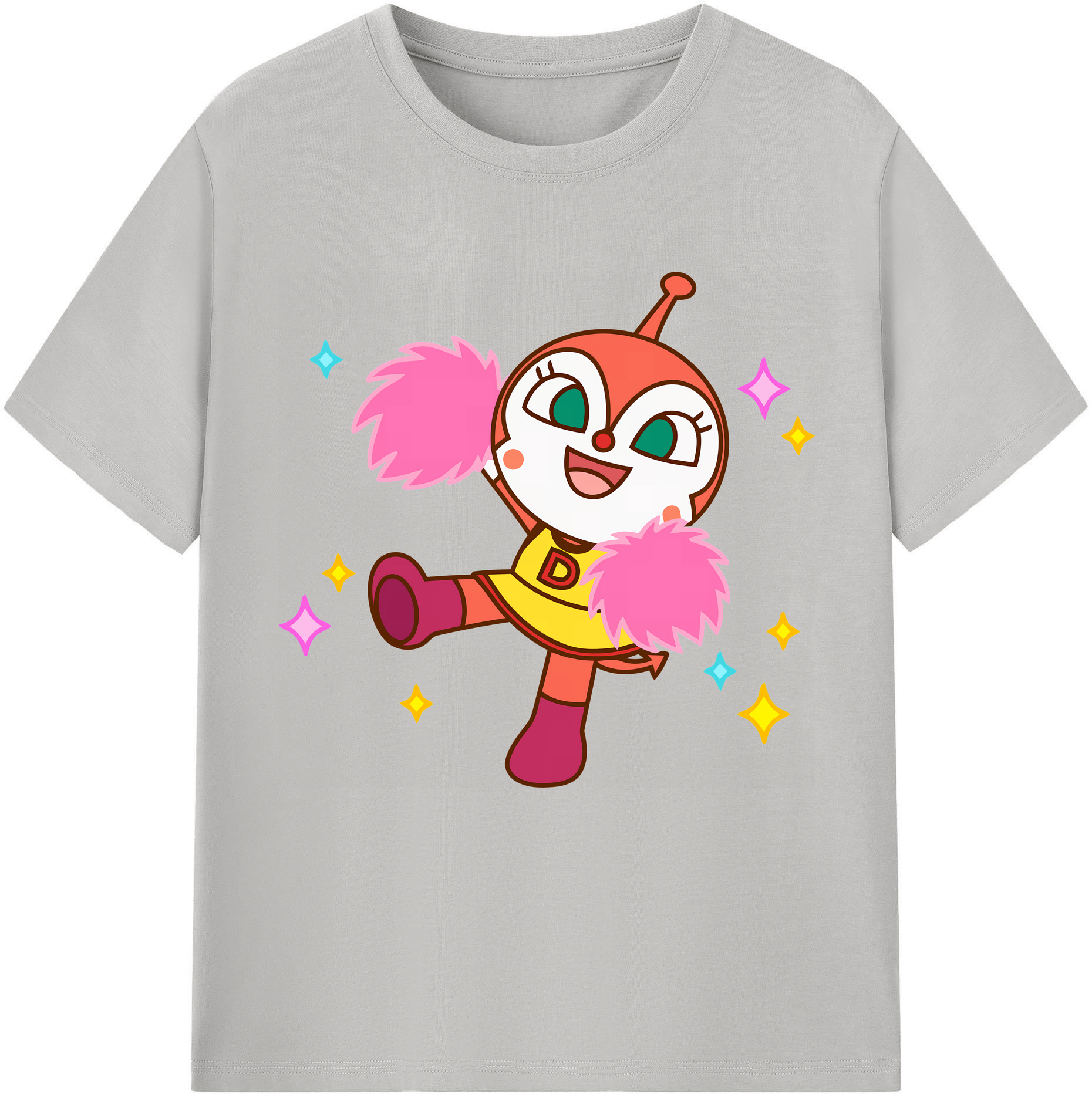 （画像用） アンパンマン Anpanman 綿100％半袖Tシャツ（フロントプリント）