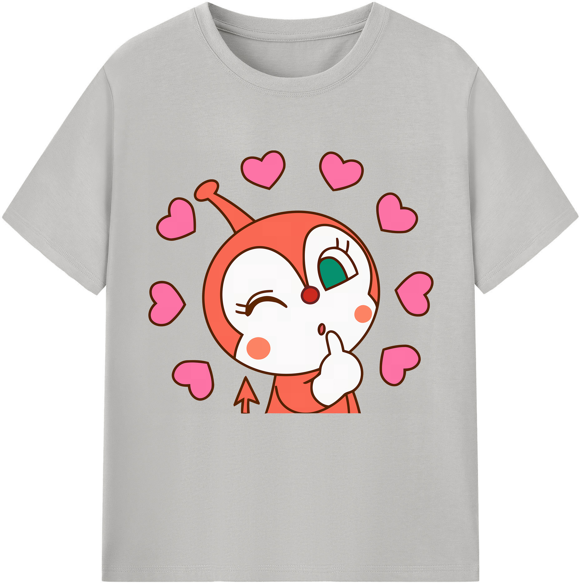 （画像用） アンパンマン Anpanman 綿100％半袖Tシャツ（フロントプリント）