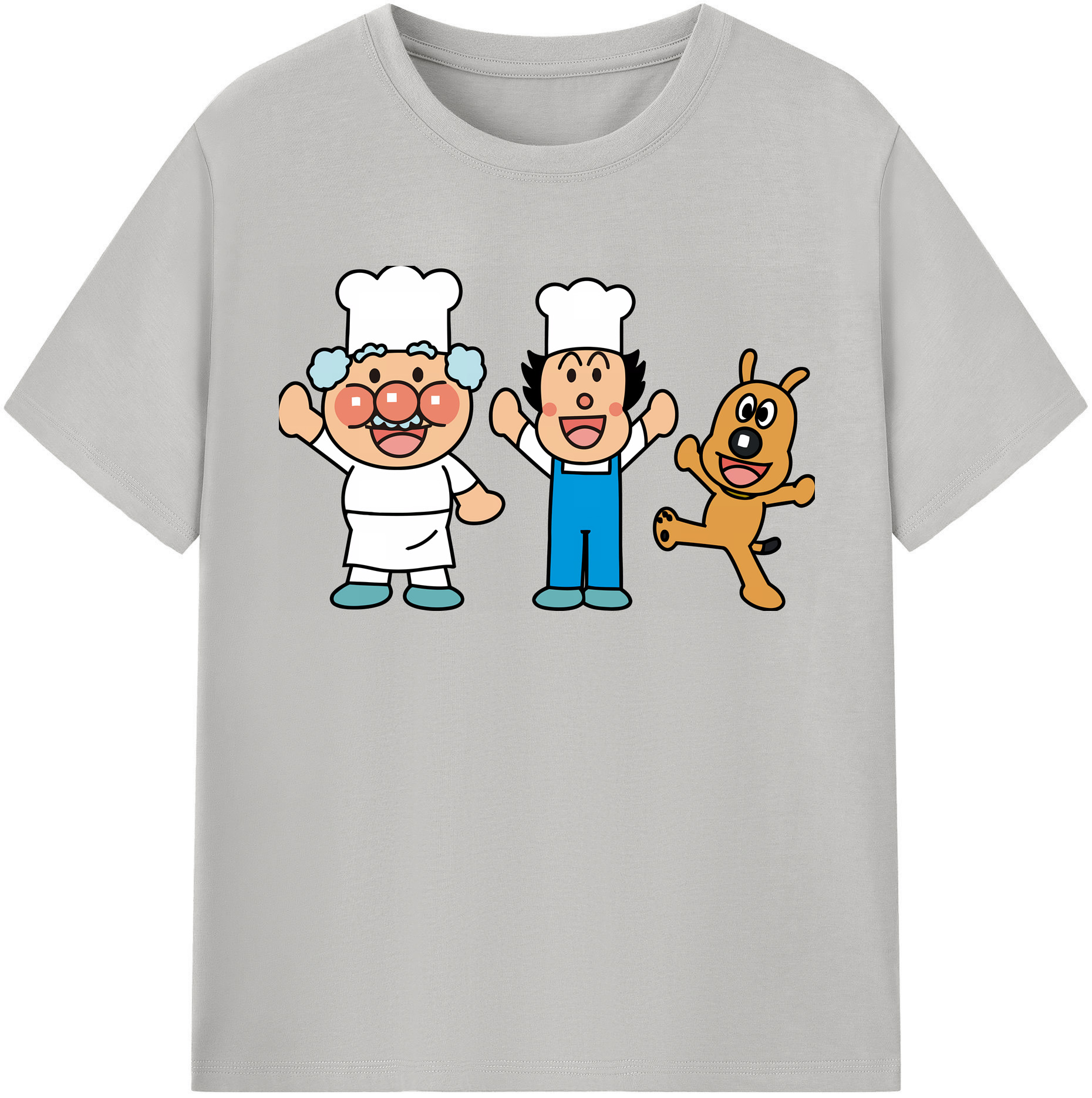 （画像用） アンパンマン Anpanman 綿100％半袖Tシャツ（フロントプリント）