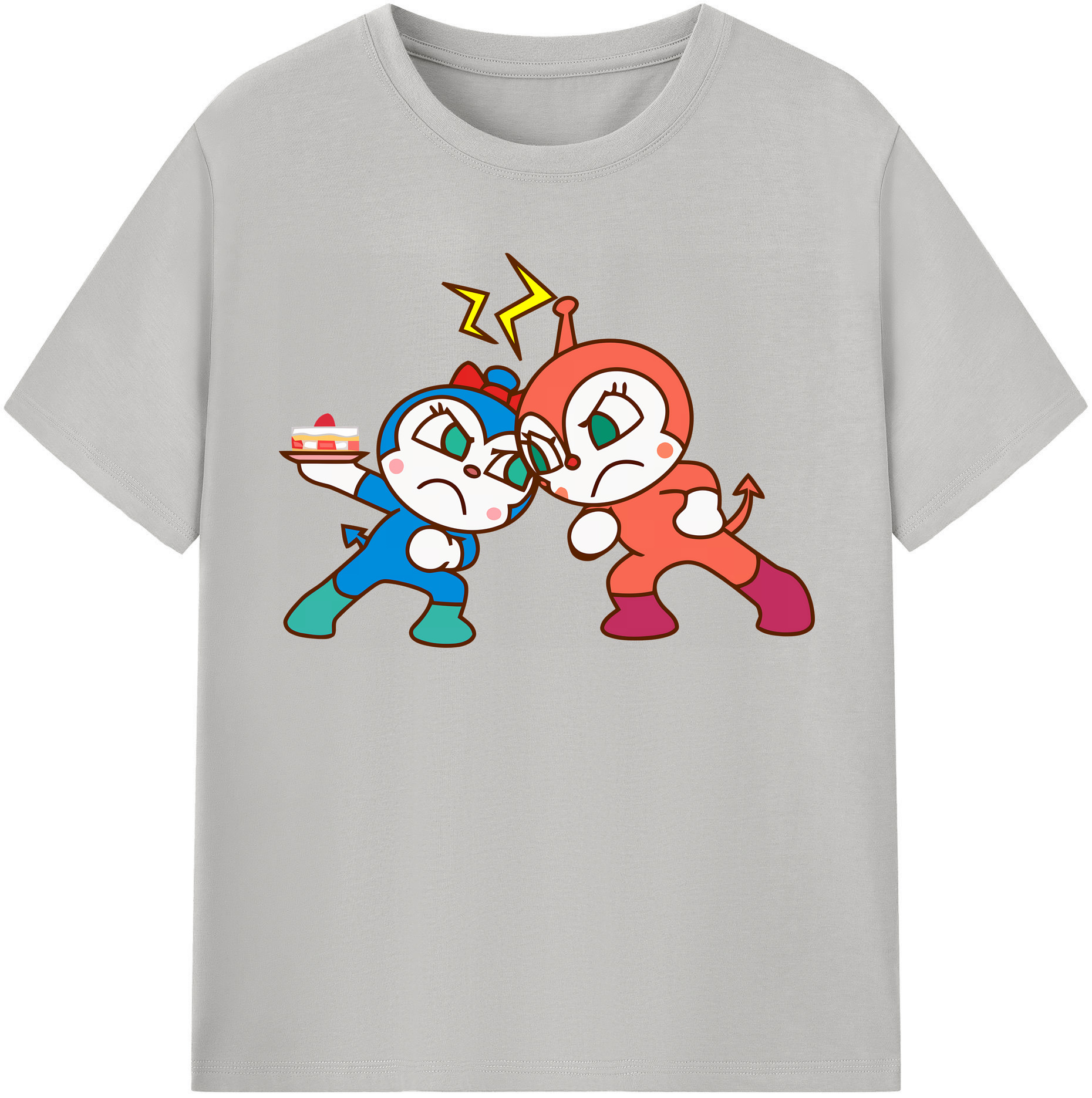 （画像用） アンパンマン Anpanman 綿100％半袖Tシャツ（フロントプリント）