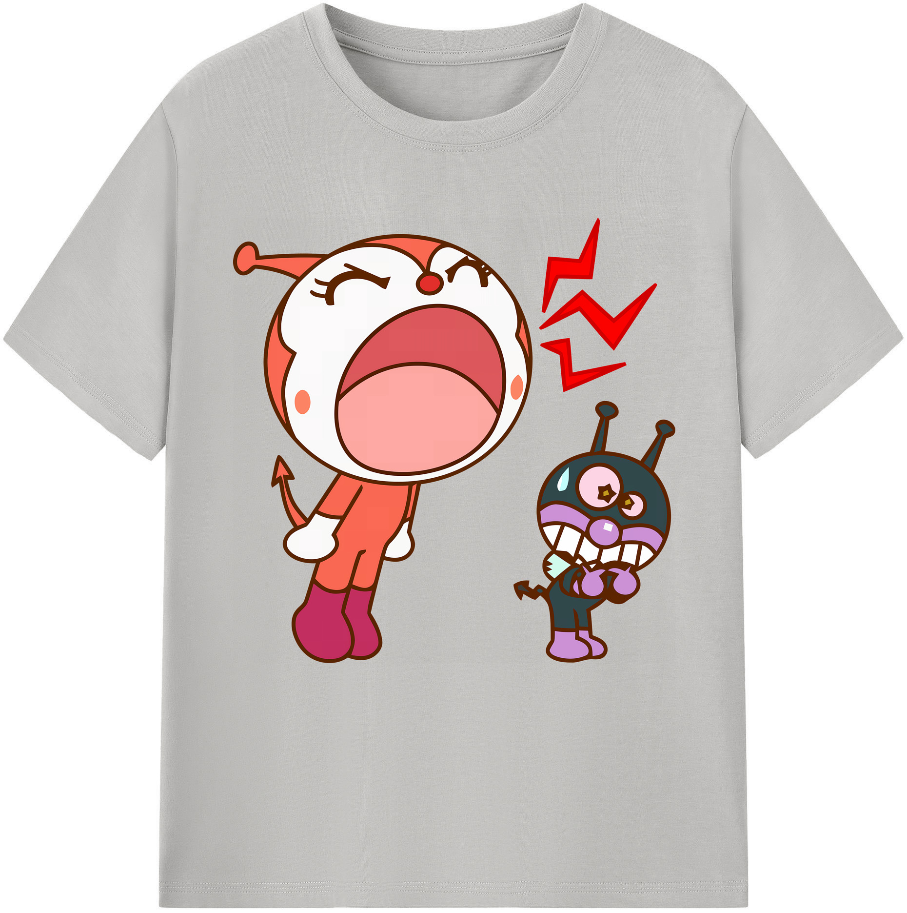 （画像用） アンパンマン Anpanman 綿100％半袖Tシャツ（フロントプリント）