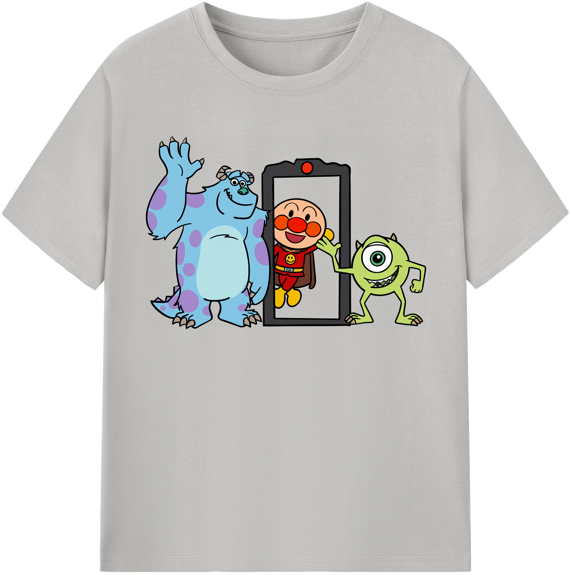 （画像用） アンパンマン Anpanman 綿100％半袖Tシャツ（フロントプリント）