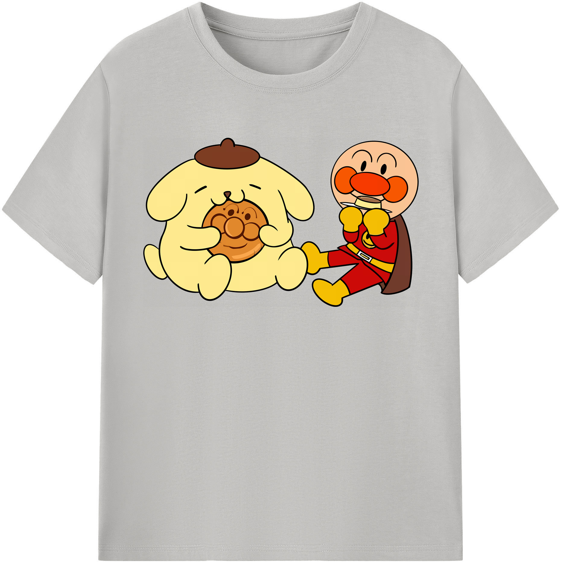 （画像用） アンパンマン Anpanman 綿100％半袖Tシャツ（フロントプリント）