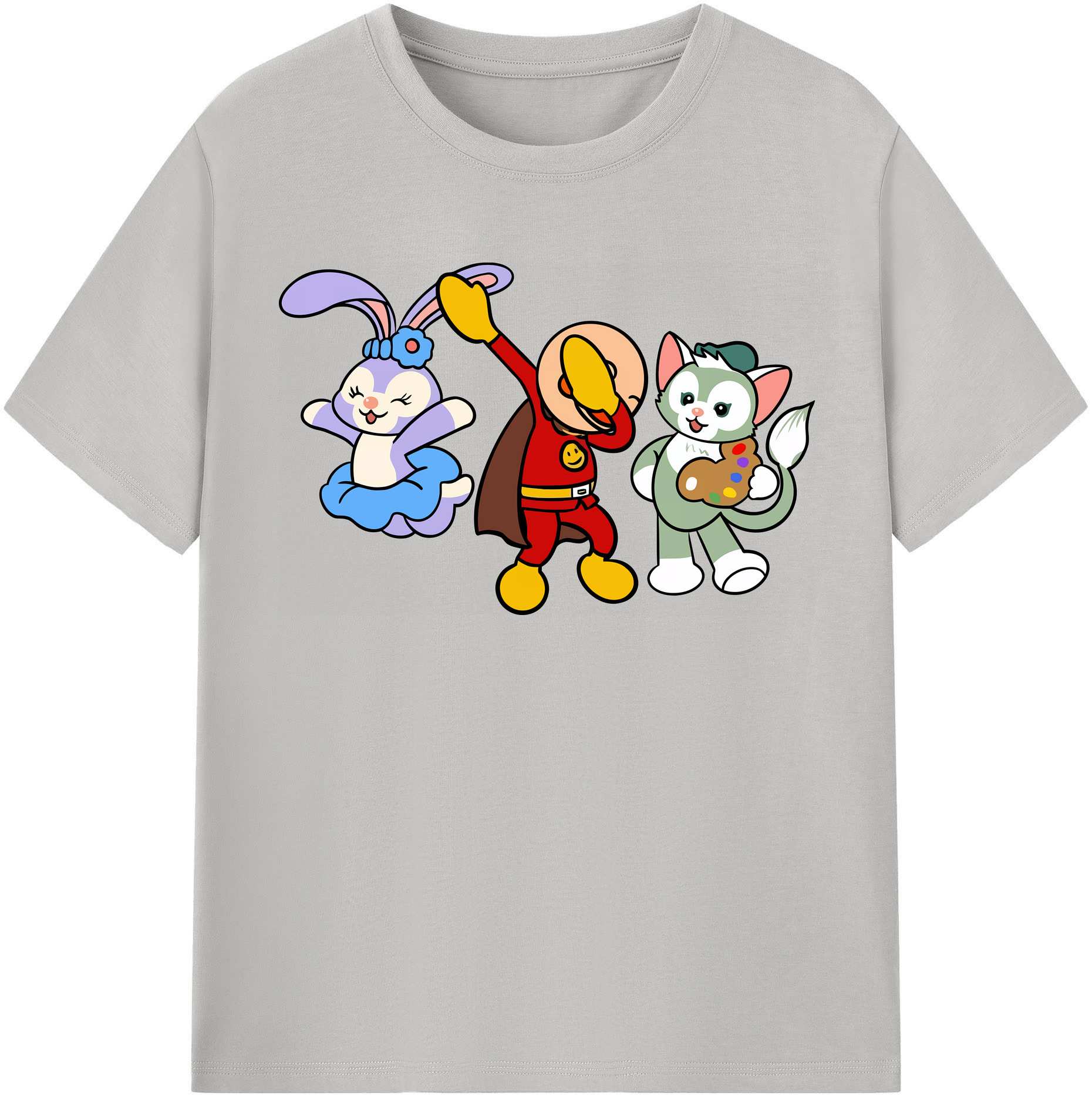 （画像用） アンパンマン Anpanman 綿100％半袖Tシャツ（フロントプリント）