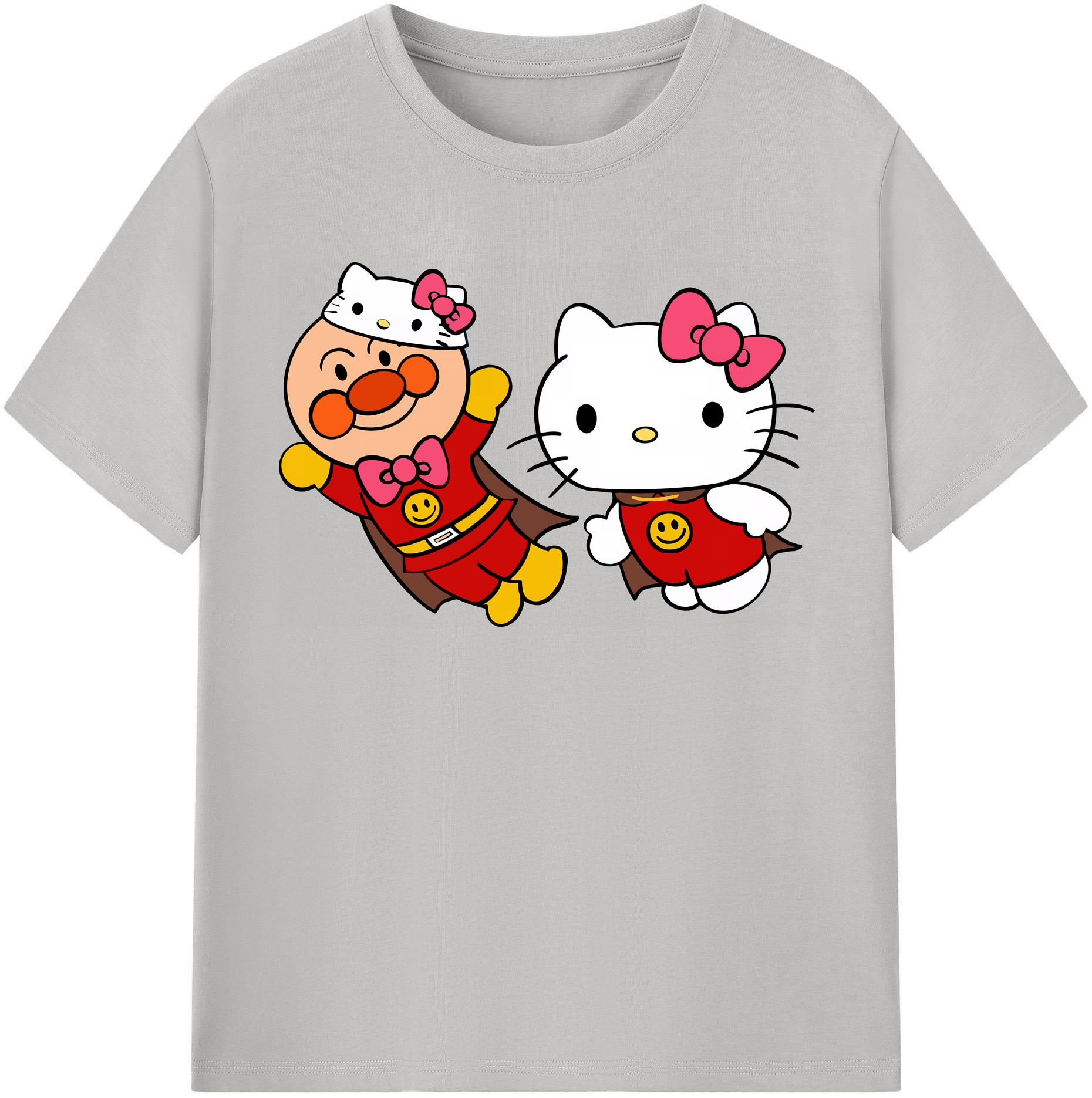 （画像用） アンパンマン Anpanman 綿100％半袖Tシャツ（フロントプリント）