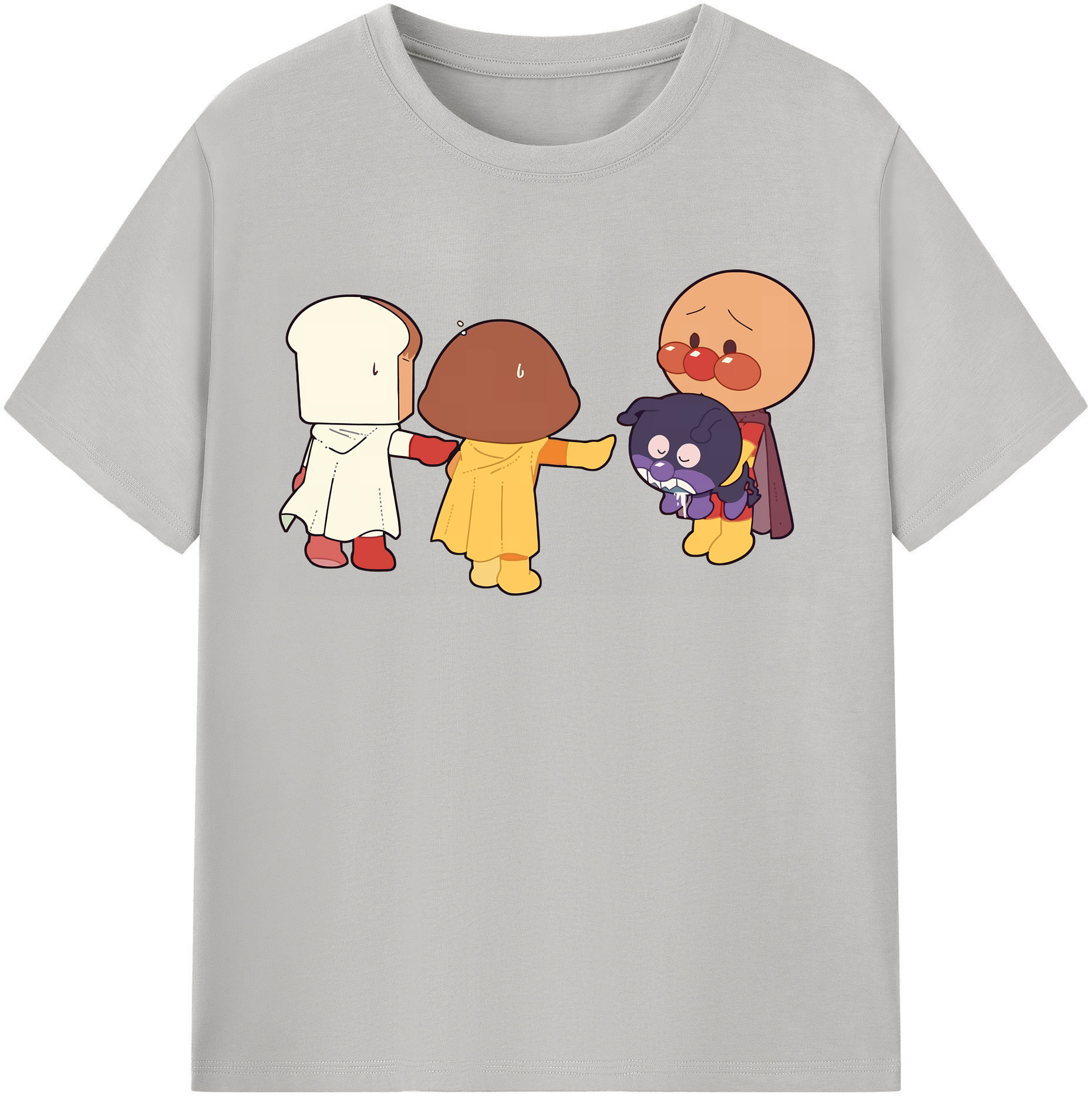 （画像用） アンパンマン Anpanman 綿100％半袖Tシャツ（フロントプリント）