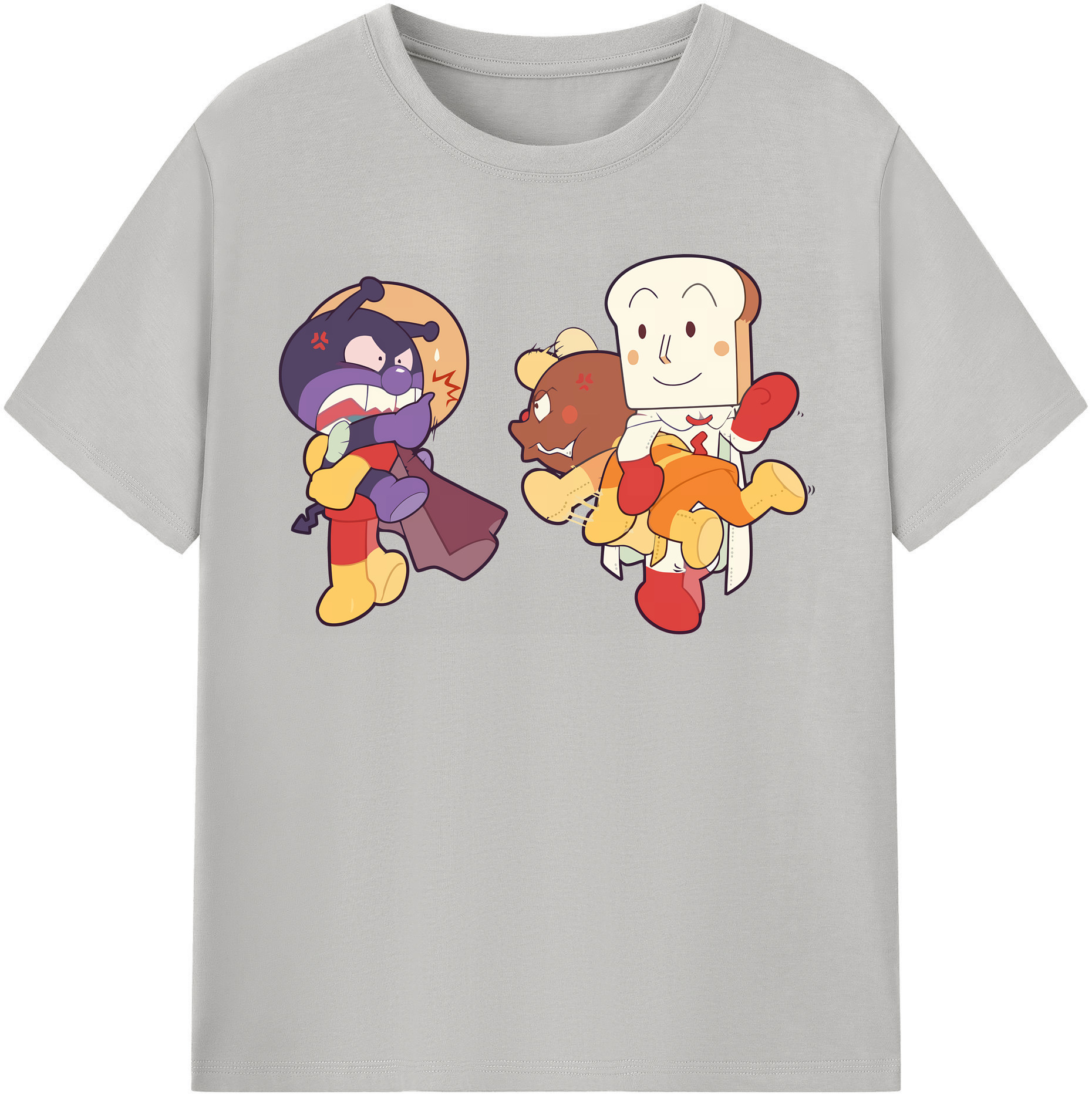 （画像用） アンパンマン Anpanman 綿100％半袖Tシャツ（フロントプリント）
