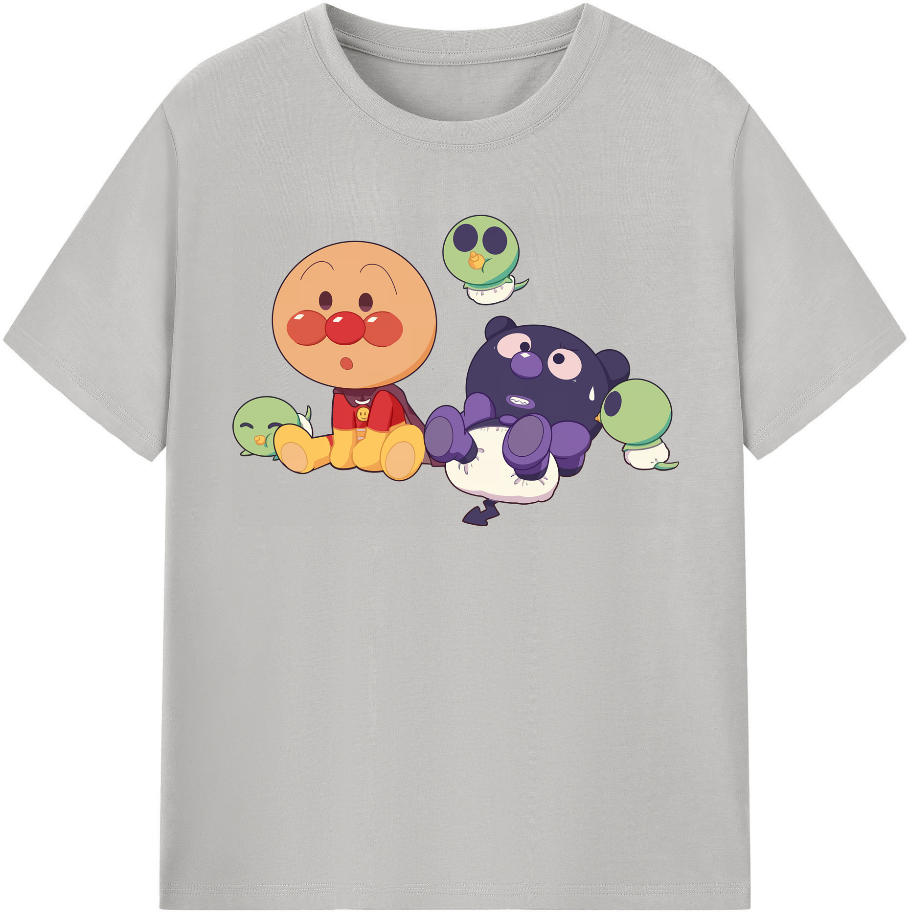 （画像用） アンパンマン Anpanman 綿100％半袖Tシャツ（フロントプリント）