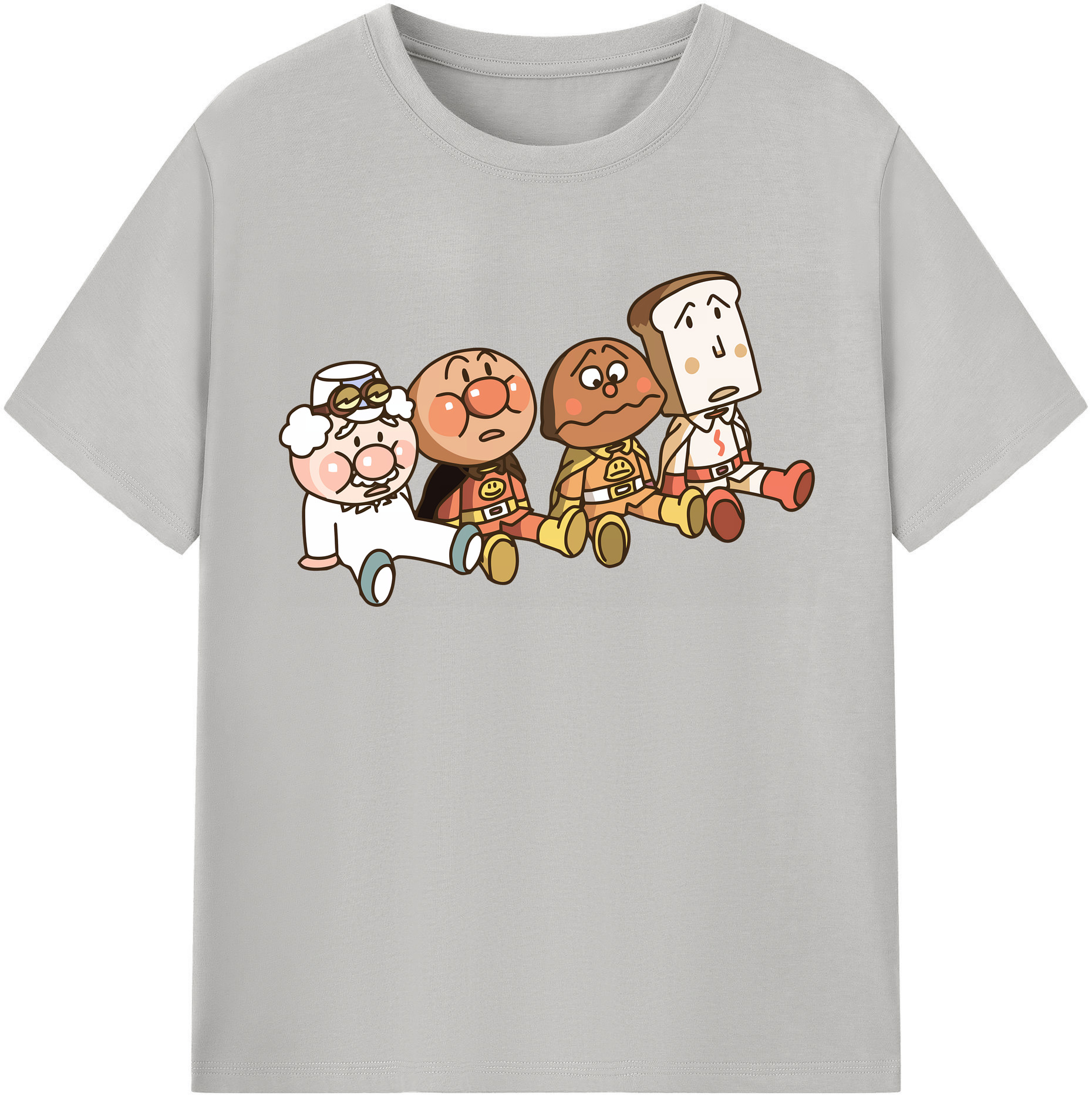 （画像用） アンパンマン Anpanman 綿100％半袖Tシャツ（フロントプリント）