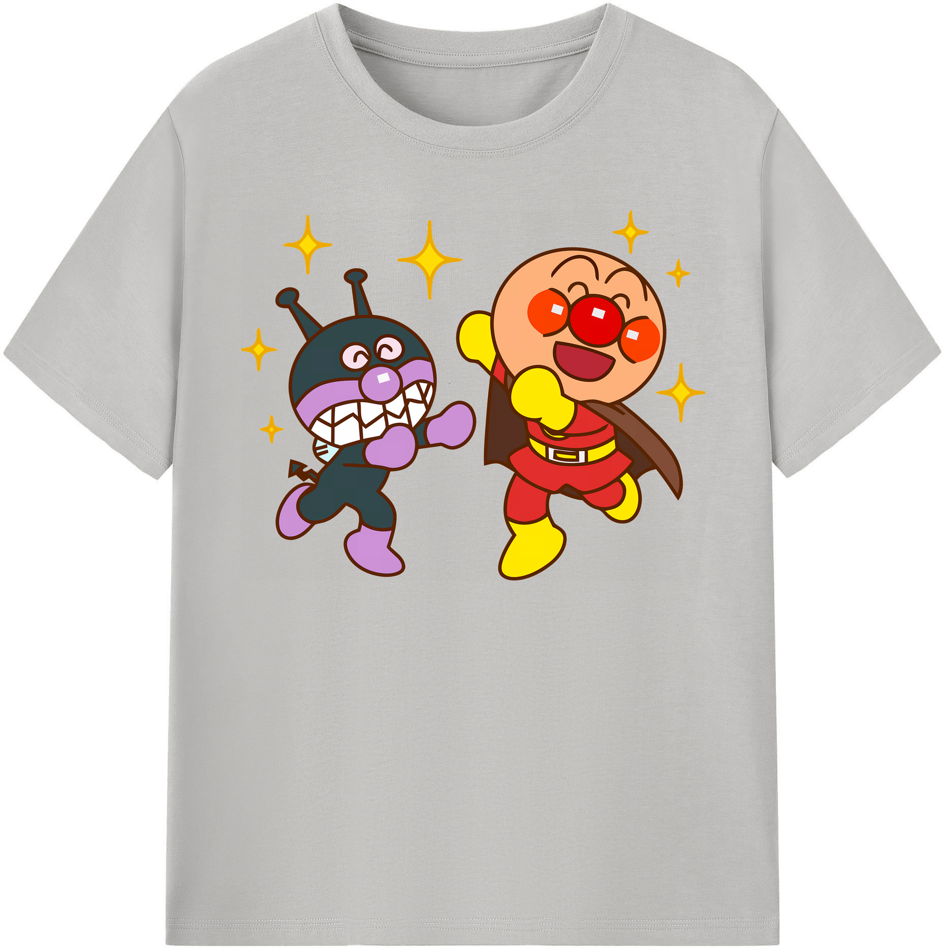（画像用） アンパンマン Anpanman 綿100％半袖Tシャツ（フロントプリント）