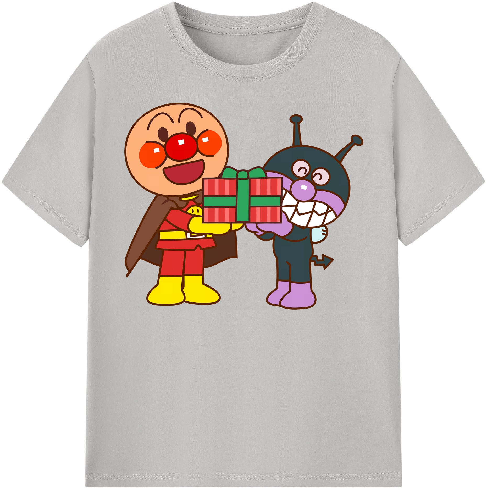 （画像用） アンパンマン Anpanman 綿100％半袖Tシャツ（フロントプリント）