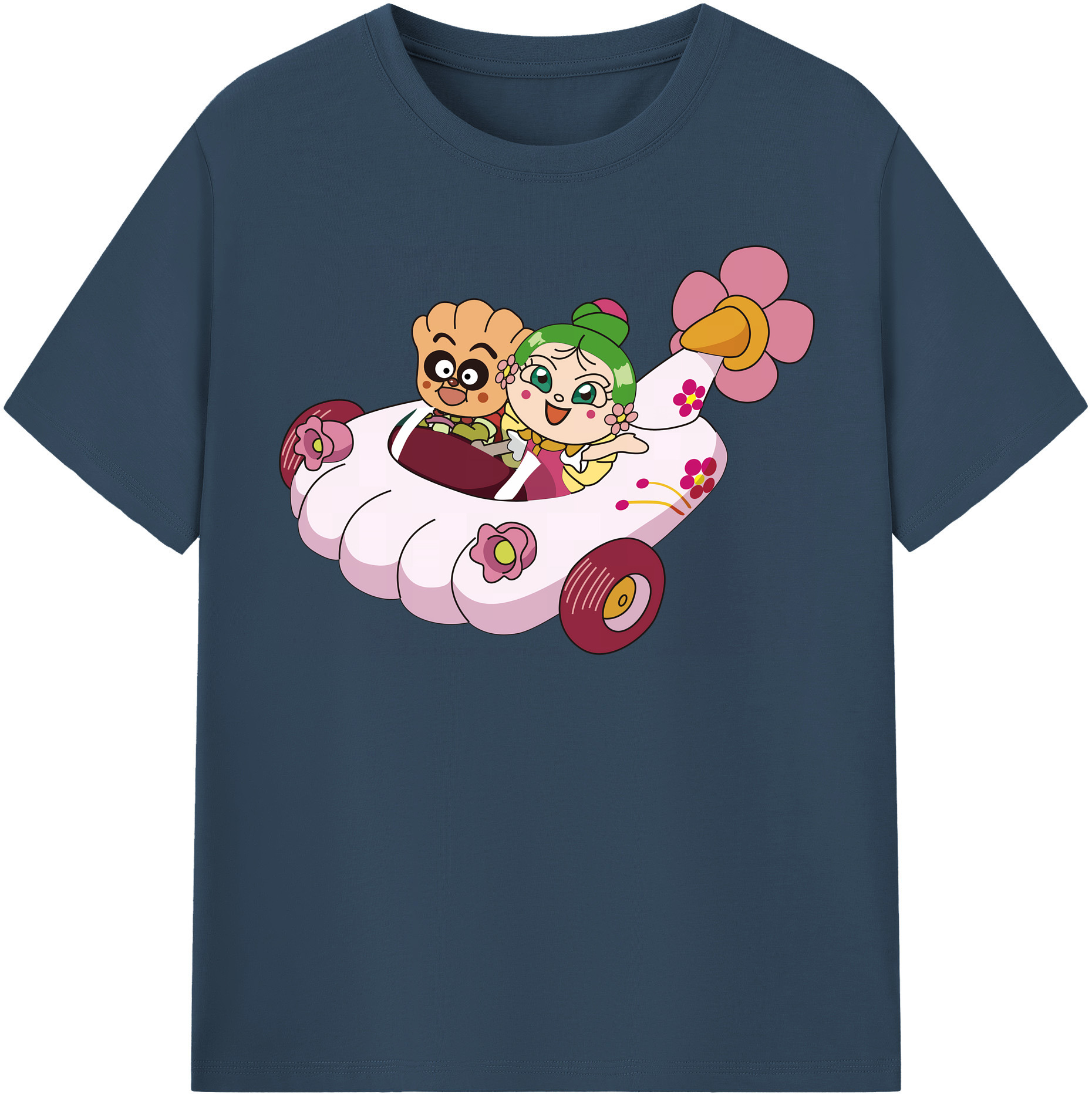 （画像用） アンパンマン Anpanman 綿100％半袖Tシャツ（フロントプリント）