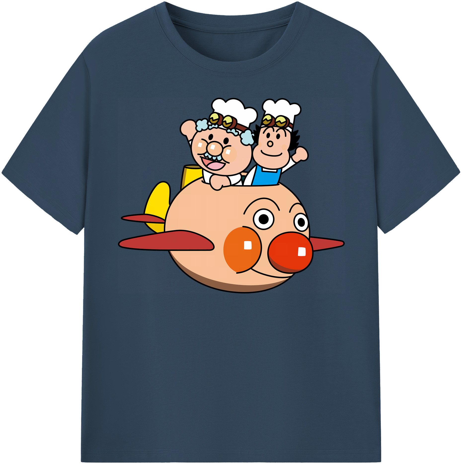 （画像用） アンパンマン Anpanman 綿100％半袖Tシャツ（フロントプリント）
