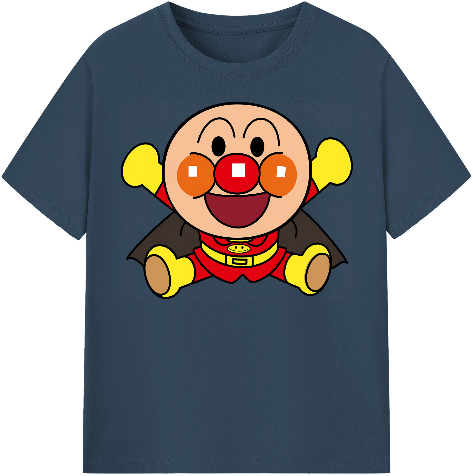 （画像用） アンパンマン Anpanman 綿100％半袖Tシャツ（フロントプリント）