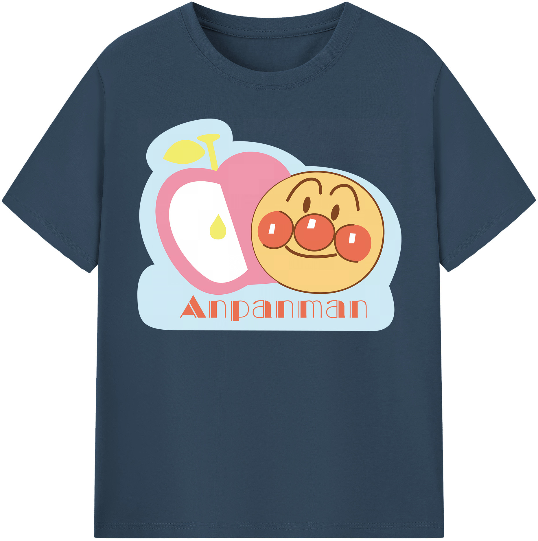 （画像用） アンパンマン Anpanman 綿100％半袖Tシャツ（フロントプリント）