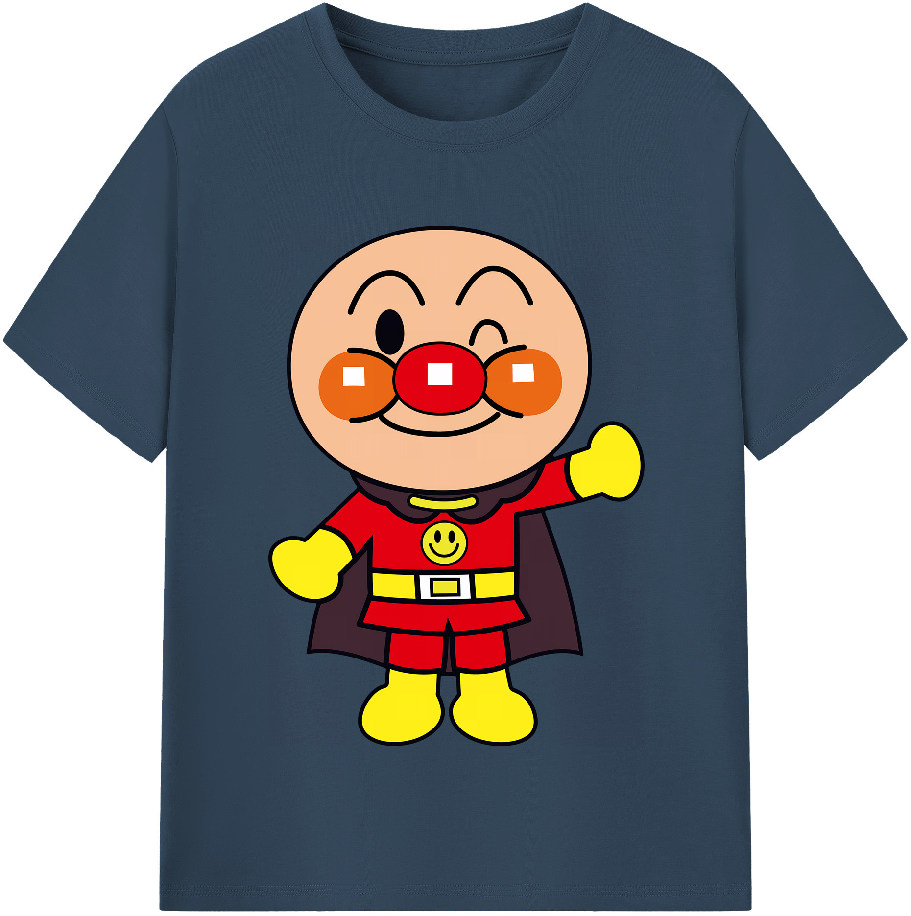 （画像用） アンパンマン Anpanman 綿100％半袖Tシャツ（フロントプリント）