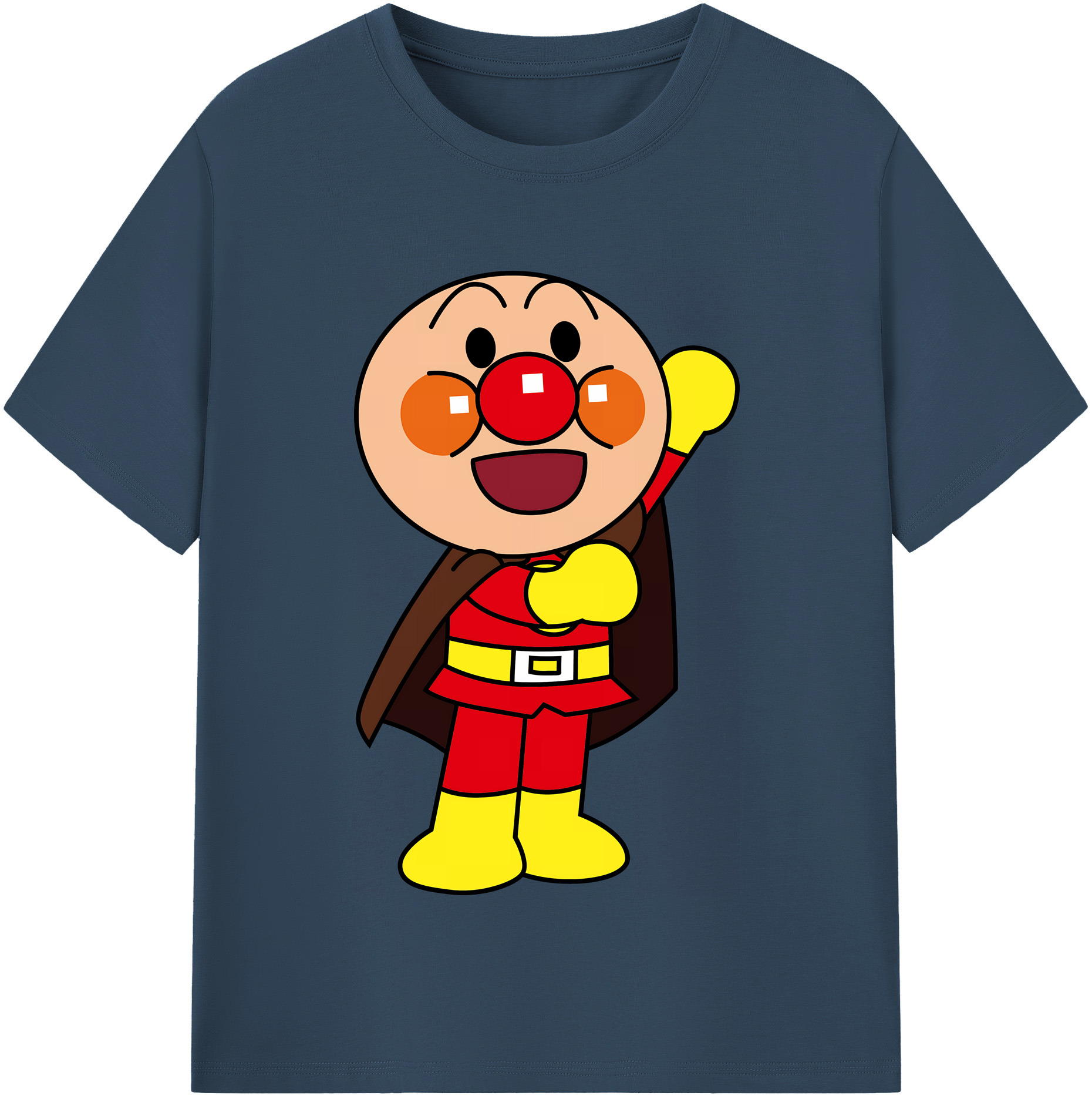 （画像用） アンパンマン Anpanman 綿100％半袖Tシャツ（フロントプリント）