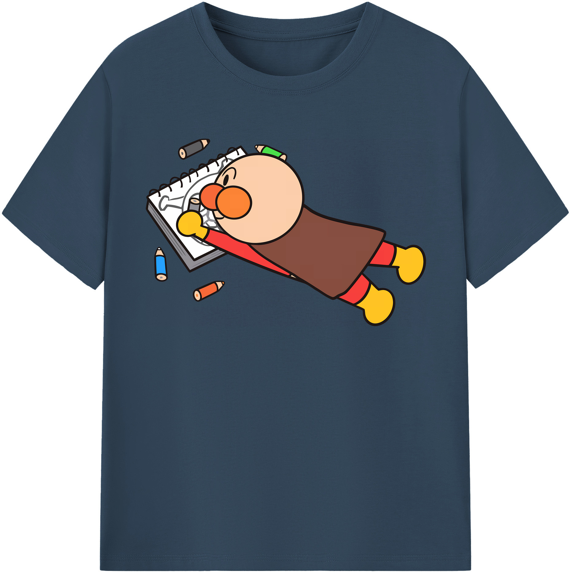 （画像用） アンパンマン Anpanman 綿100％半袖Tシャツ（フロントプリント）