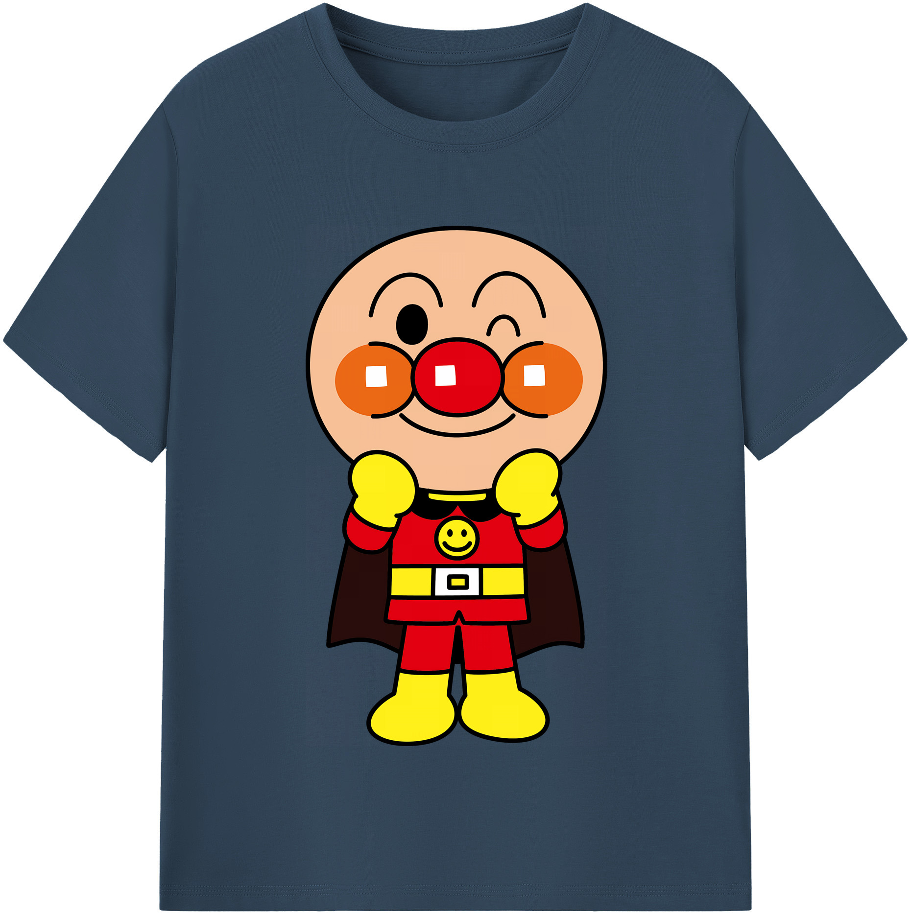 （画像用） アンパンマン Anpanman 綿100％半袖Tシャツ（フロントプリント）