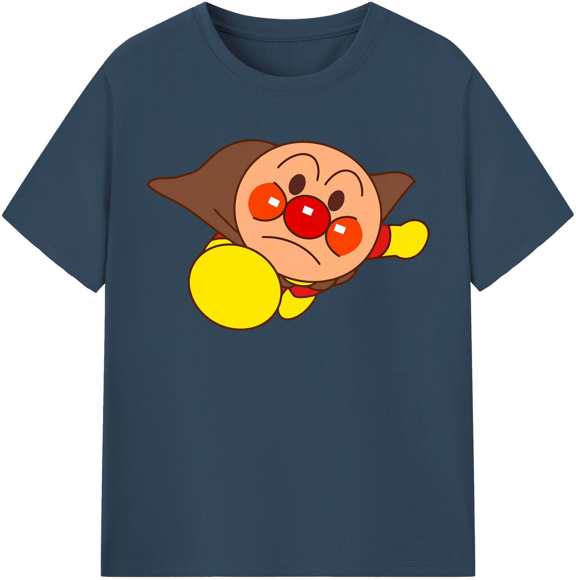 （画像用） アンパンマン Anpanman 綿100％半袖Tシャツ（フロントプリント）