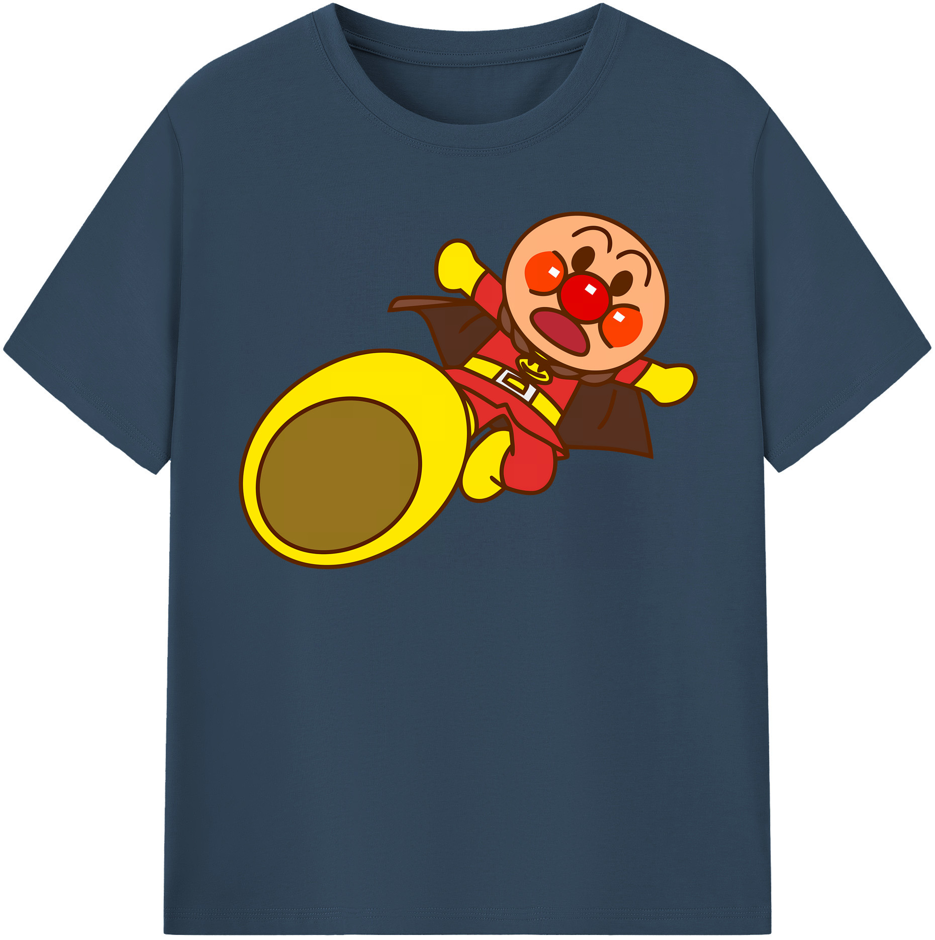 （画像用） アンパンマン Anpanman 綿100％半袖Tシャツ（フロントプリント）