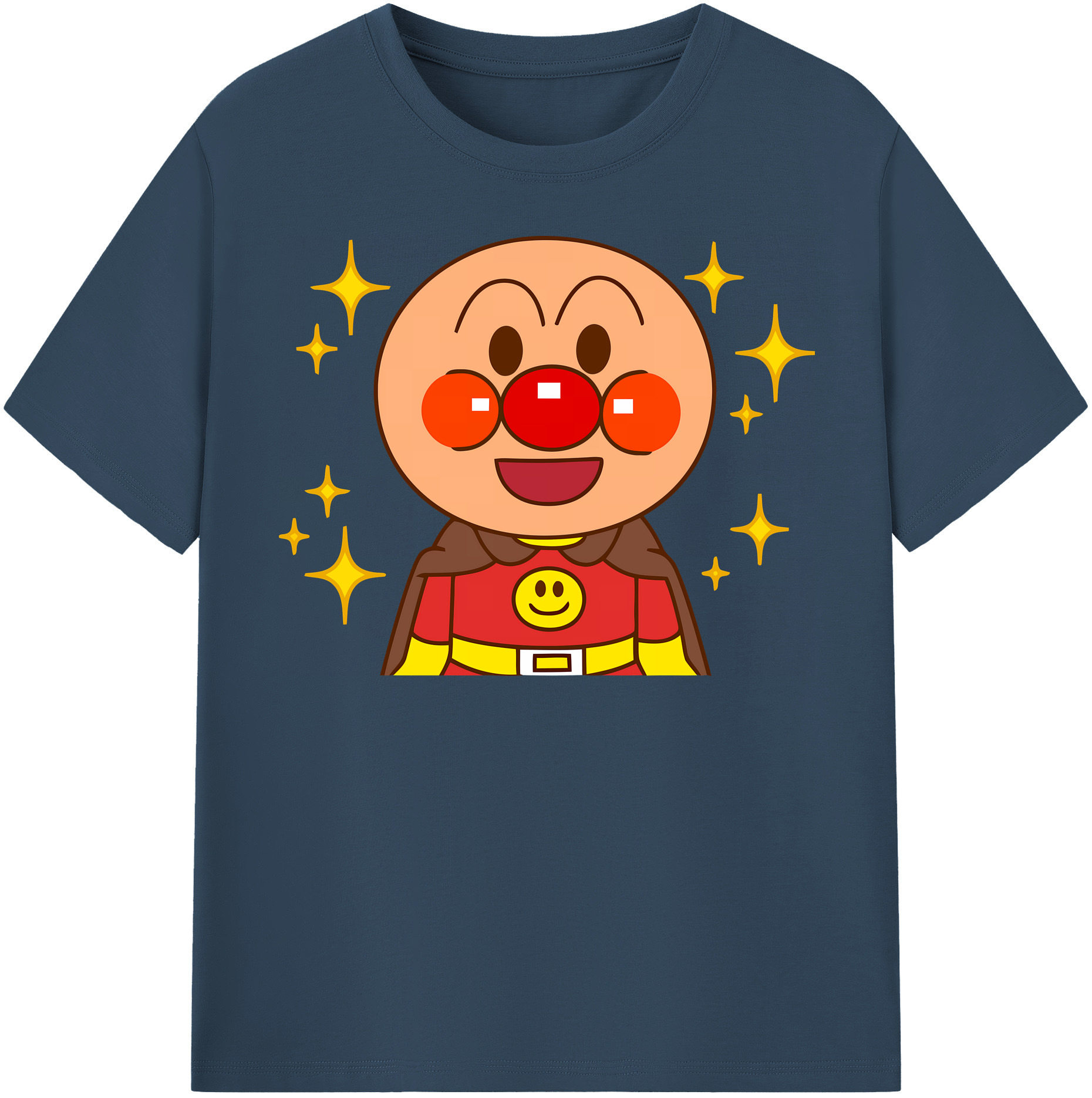 （画像用） アンパンマン Anpanman 綿100％半袖Tシャツ（フロントプリント）