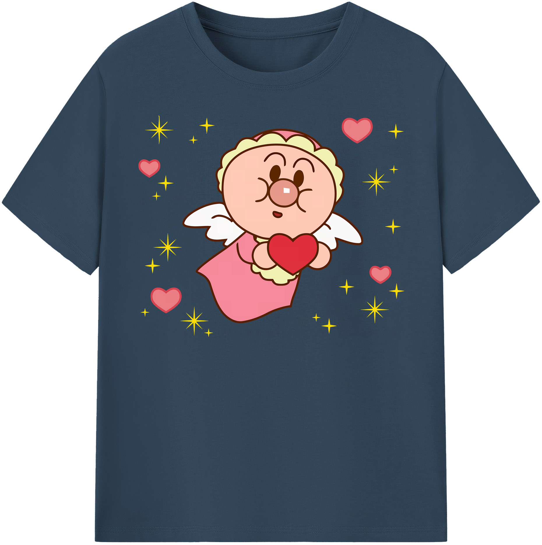 （画像用） アンパンマン Anpanman 綿100％半袖Tシャツ（フロントプリント）