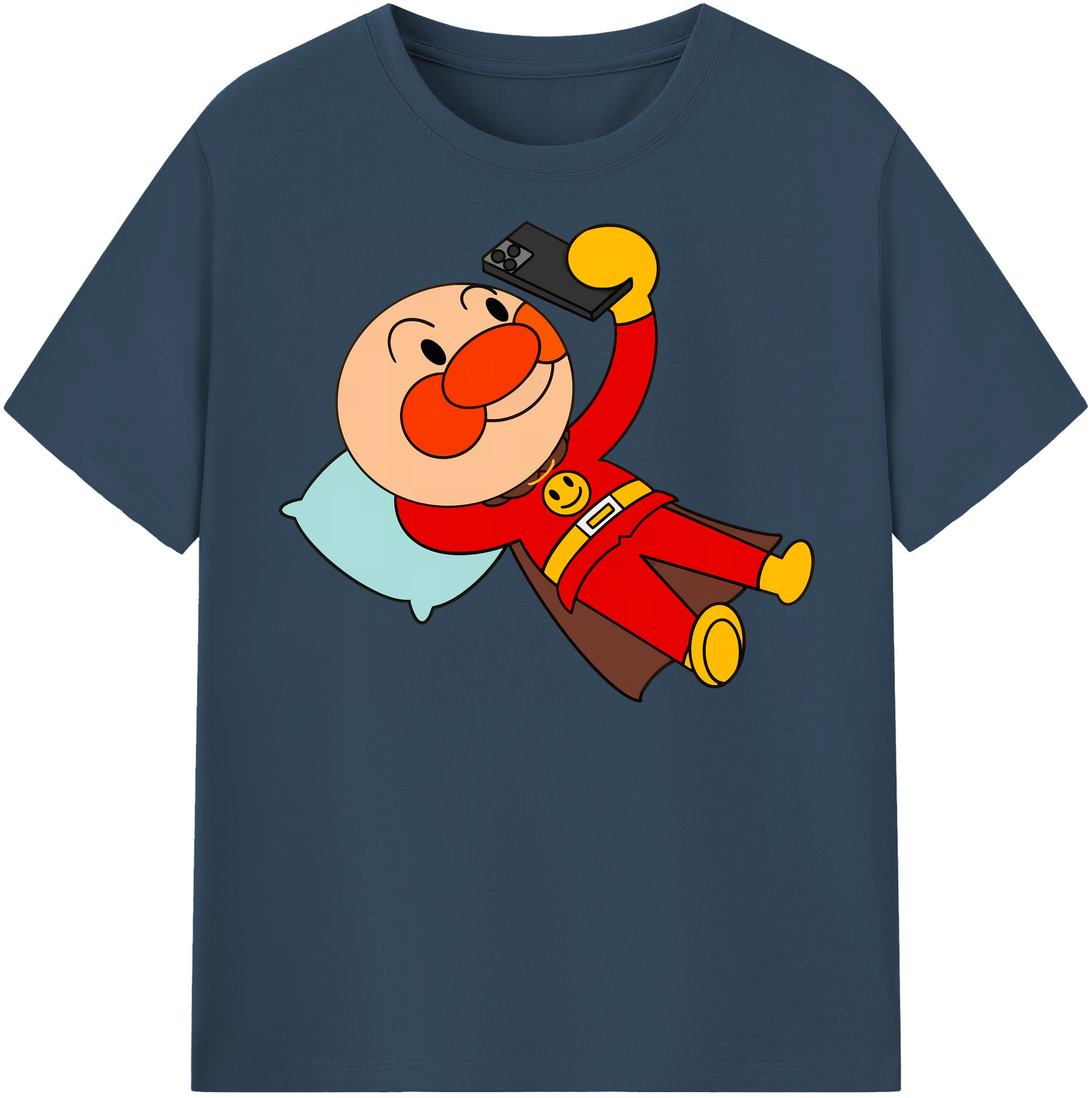 （画像用） アンパンマン Anpanman 綿100％半袖Tシャツ（フロントプリント）