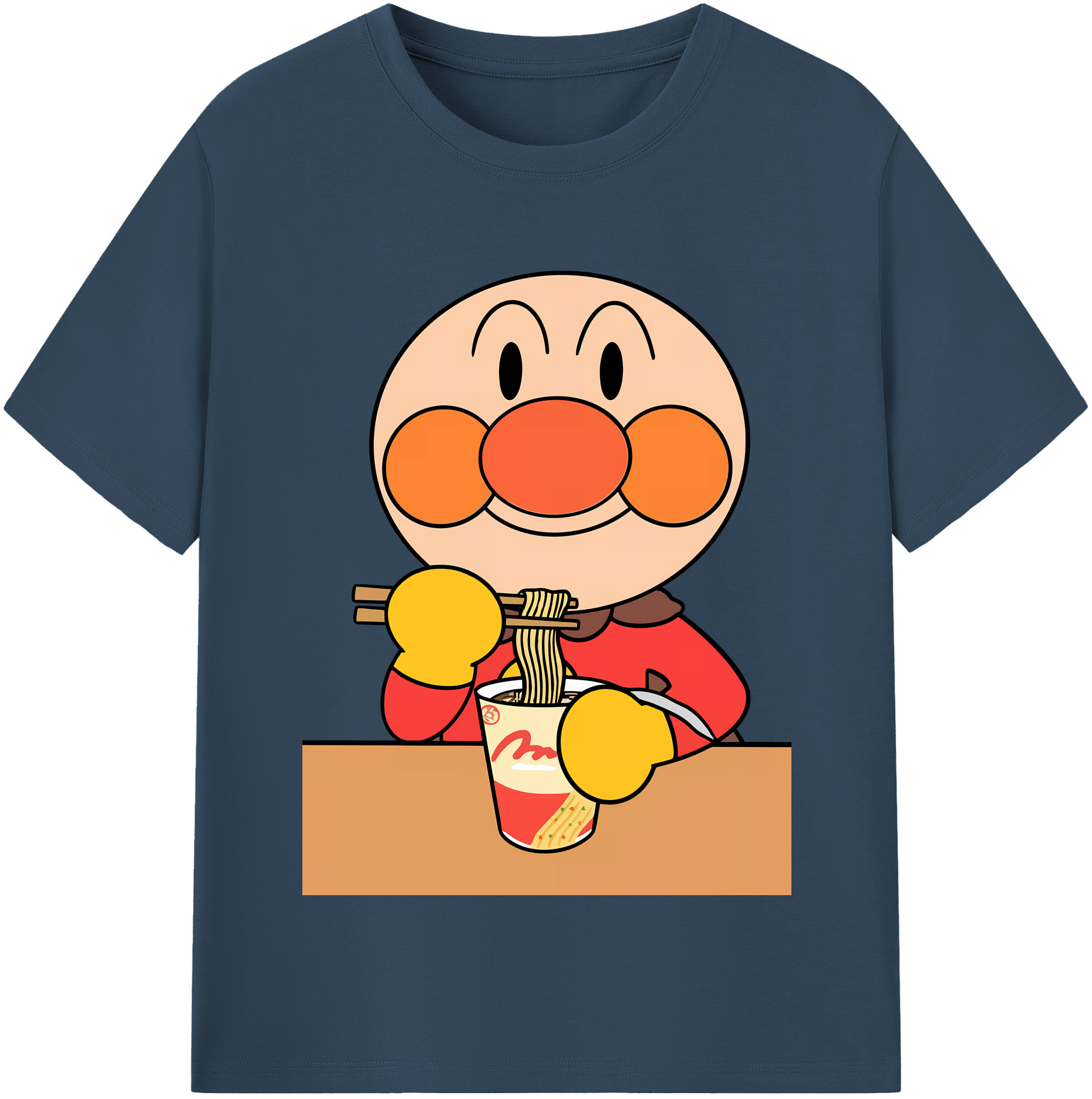 （画像用） アンパンマン Anpanman 綿100％半袖Tシャツ（フロントプリント）