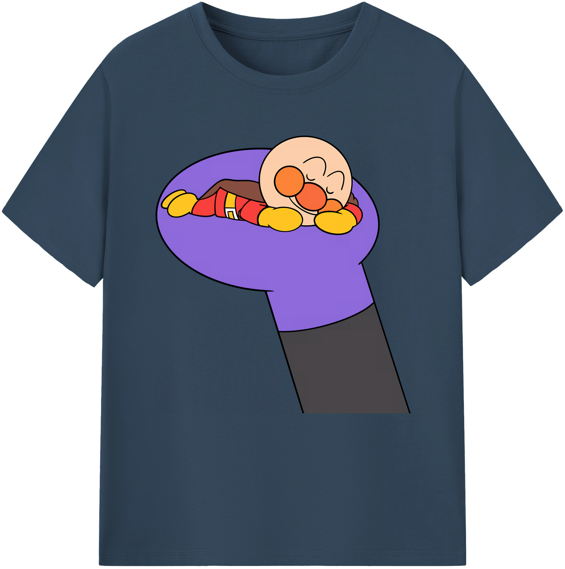（画像用） アンパンマン Anpanman 綿100％半袖Tシャツ（フロントプリント）