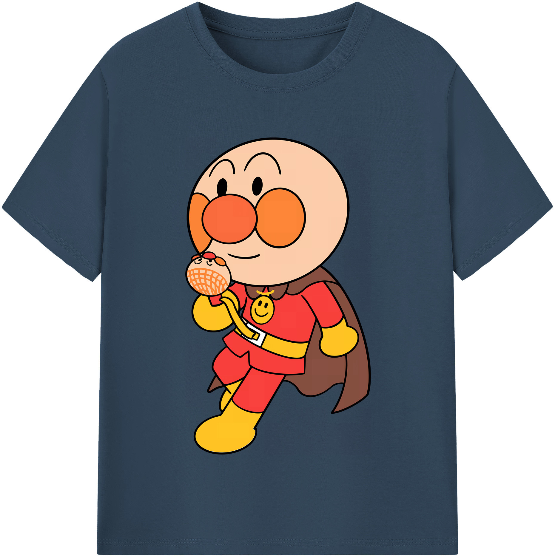 （画像用） アンパンマン Anpanman 綿100％半袖Tシャツ（フロントプリント）