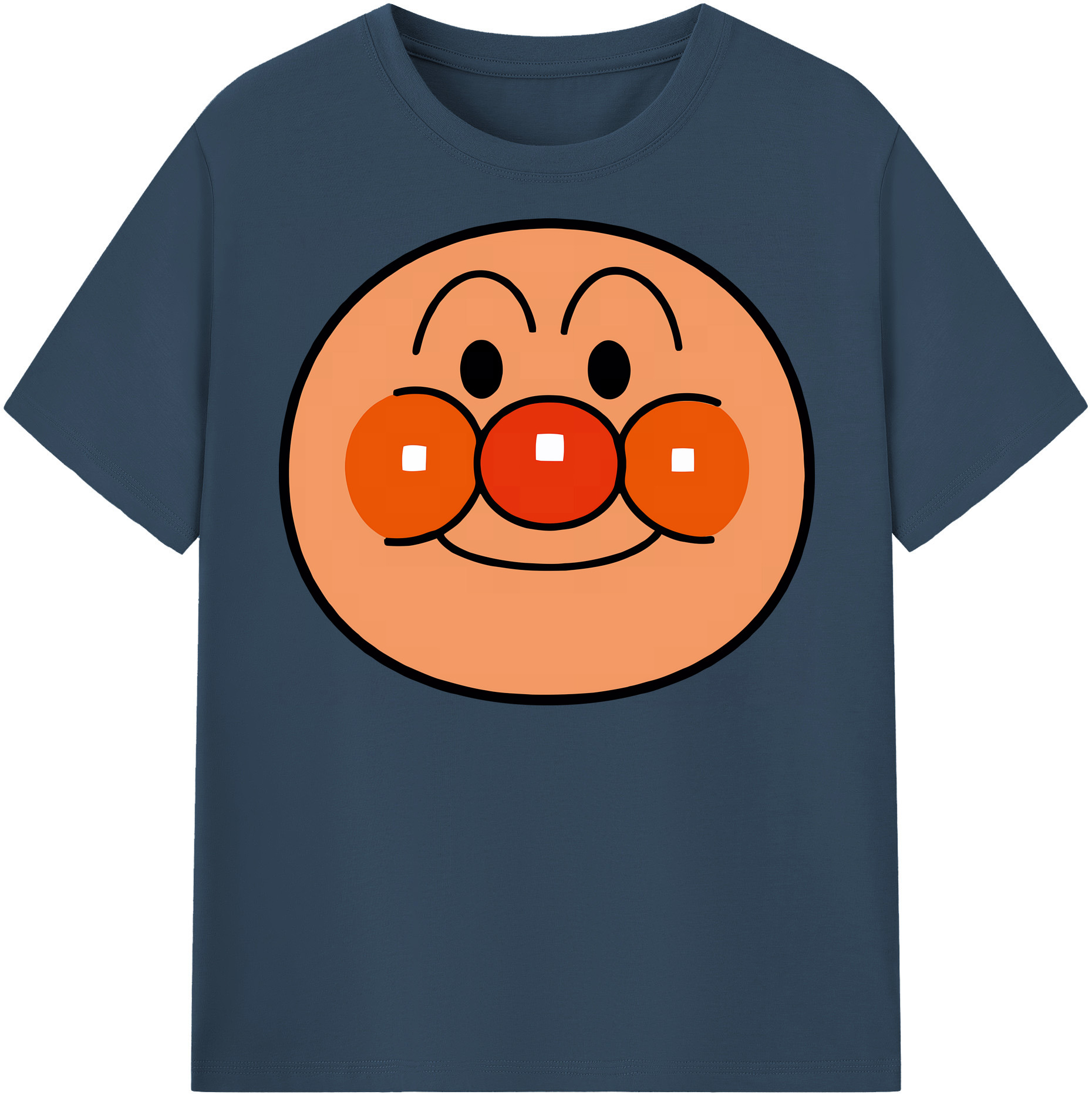 （画像用） アンパンマン Anpanman 綿100％半袖Tシャツ（フロントプリント）