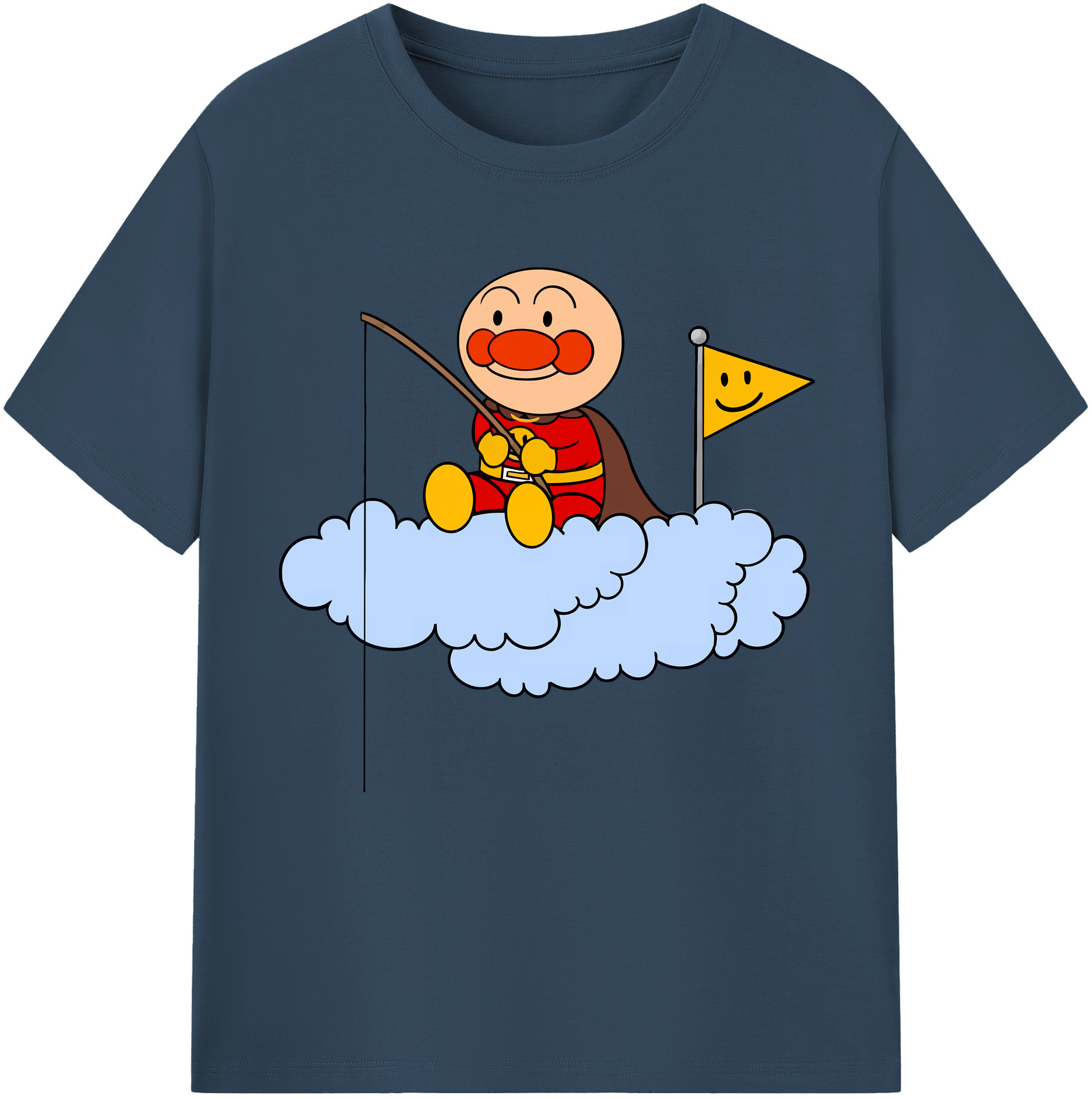 （画像用） アンパンマン Anpanman 綿100％半袖Tシャツ（フロントプリント）
