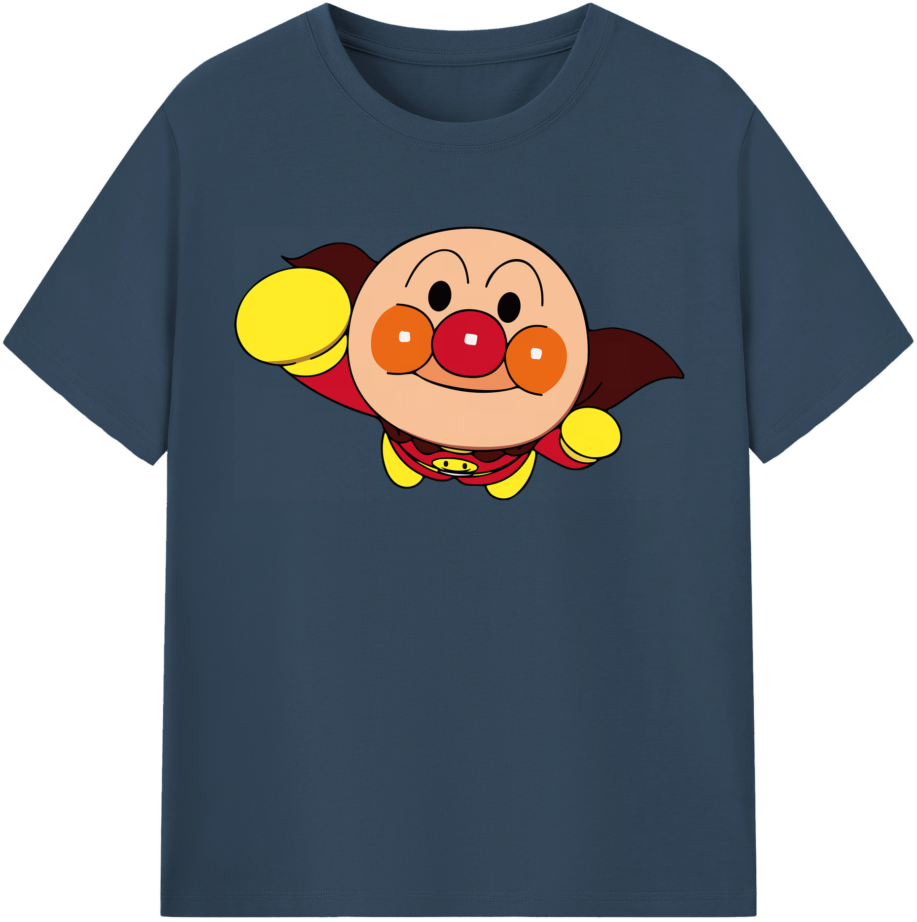 （画像用） アンパンマン Anpanman 綿100％半袖Tシャツ（フロントプリント）