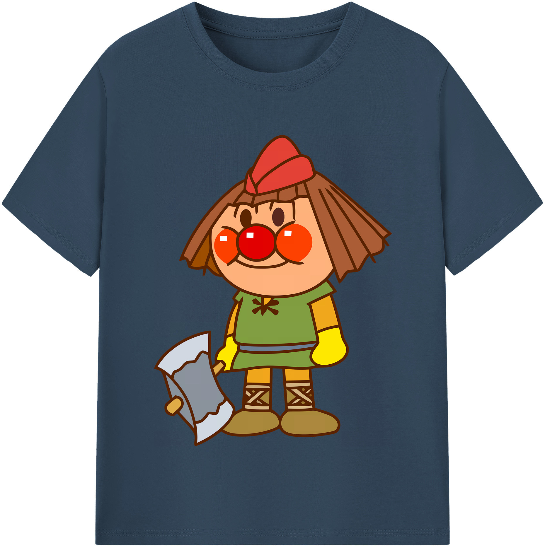 （画像用） アンパンマン Anpanman 綿100％半袖Tシャツ（フロントプリント）