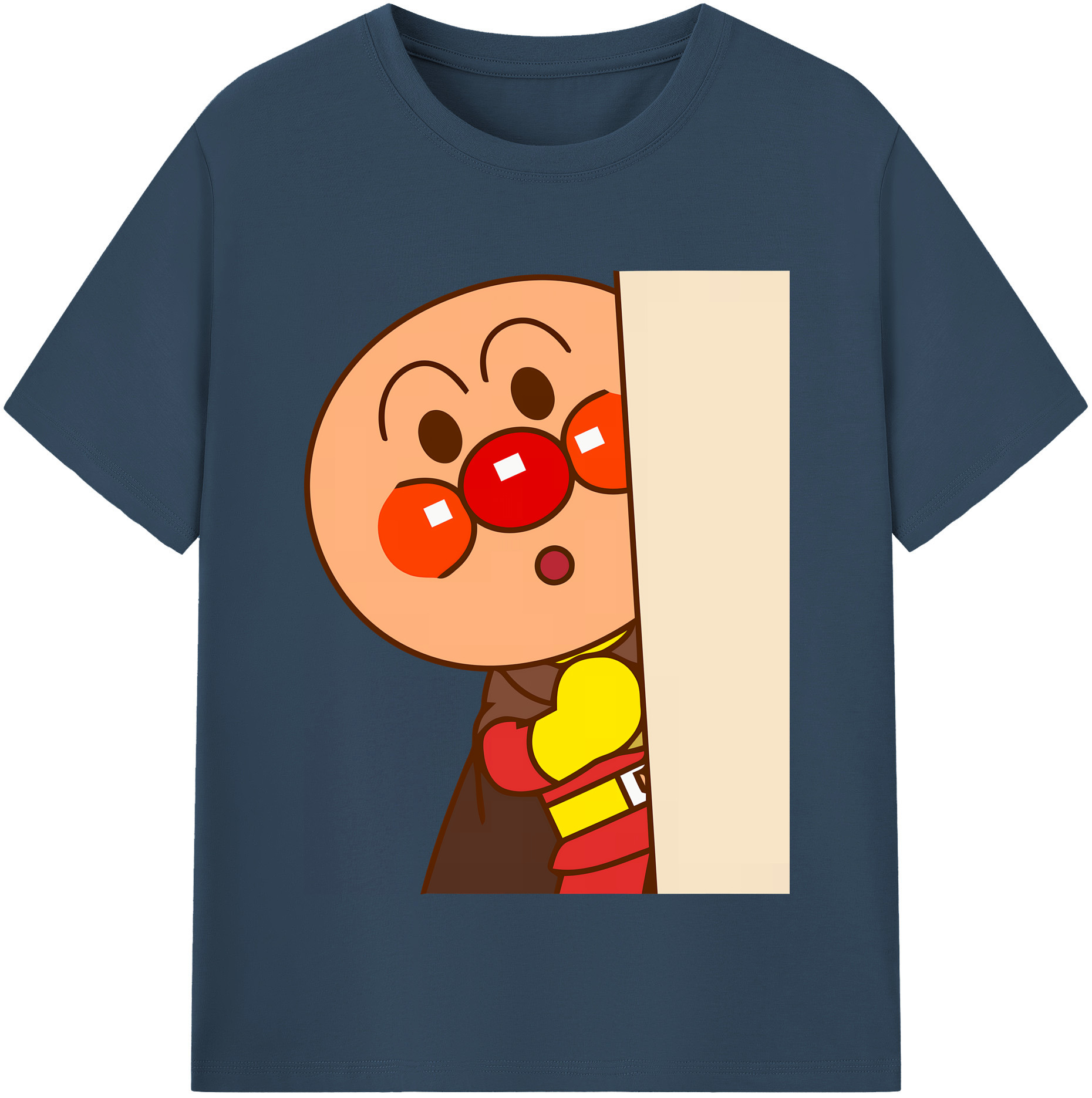 （画像用） アンパンマン Anpanman 綿100％半袖Tシャツ（フロントプリント）