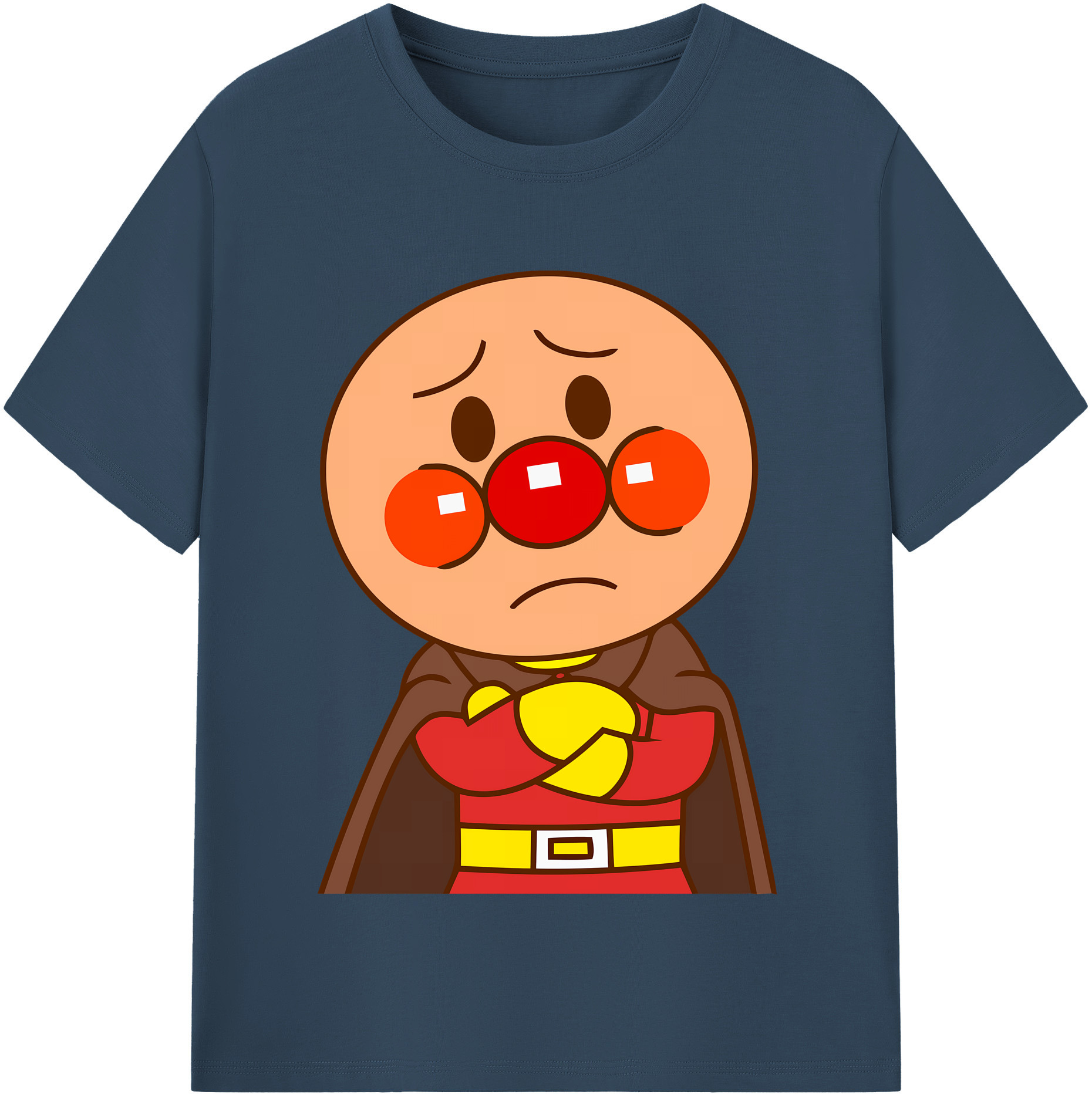 （画像用） アンパンマン Anpanman 綿100％半袖Tシャツ（フロントプリント）