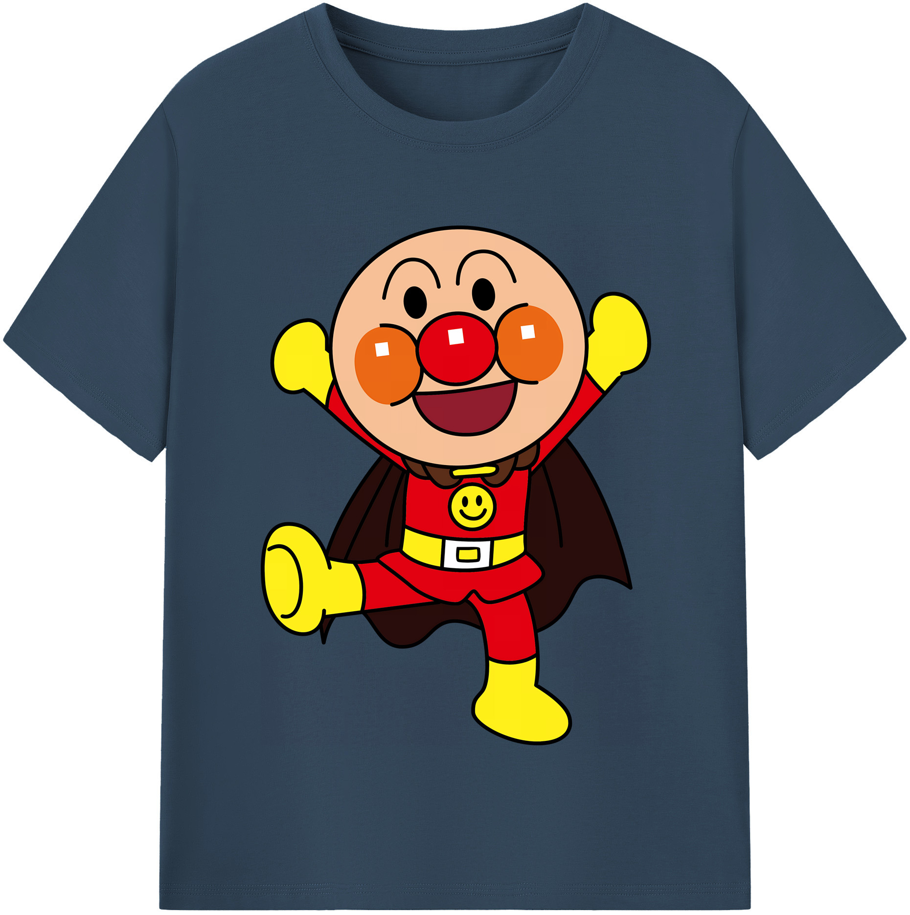 （画像用） アンパンマン Anpanman 綿100％半袖Tシャツ（フロントプリント）