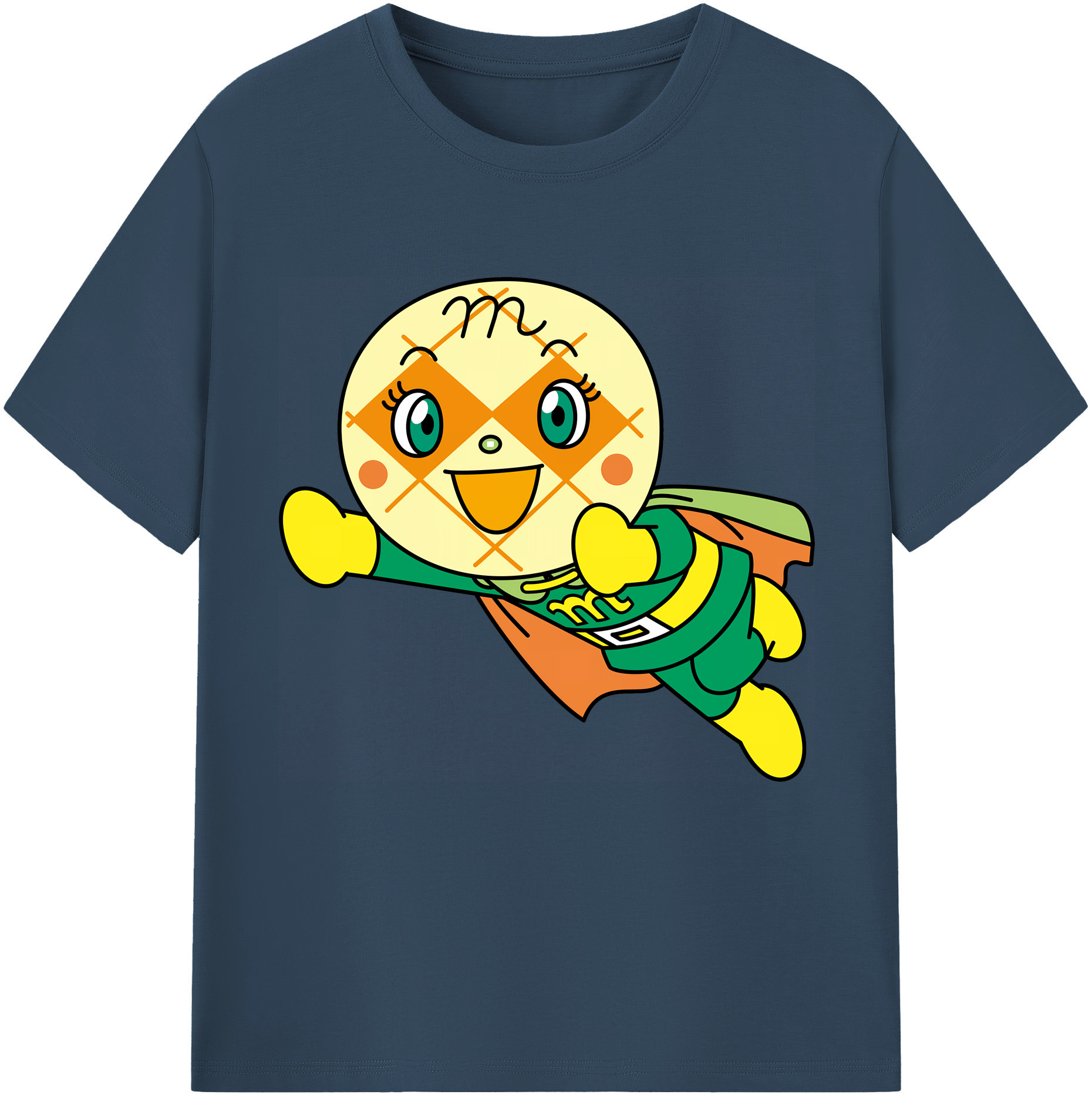 （画像用） アンパンマン Anpanman 綿100％半袖Tシャツ（フロントプリント）