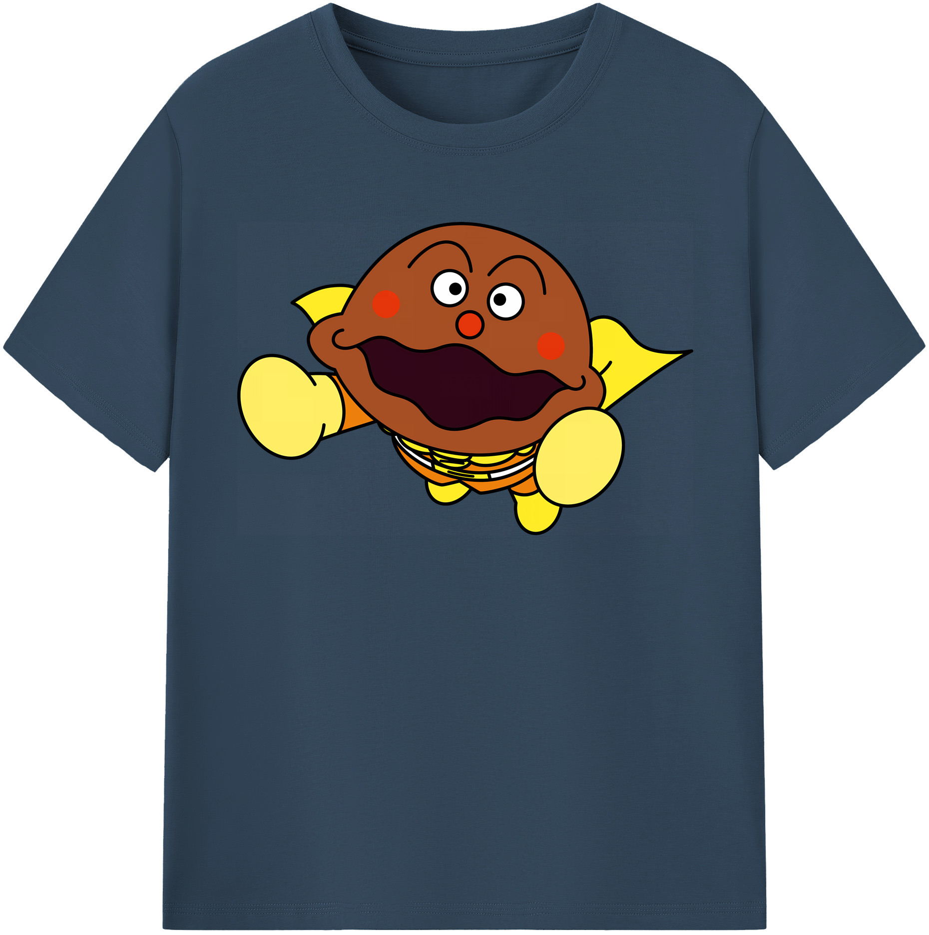 （画像用） アンパンマン Anpanman 綿100％半袖Tシャツ（フロントプリント）