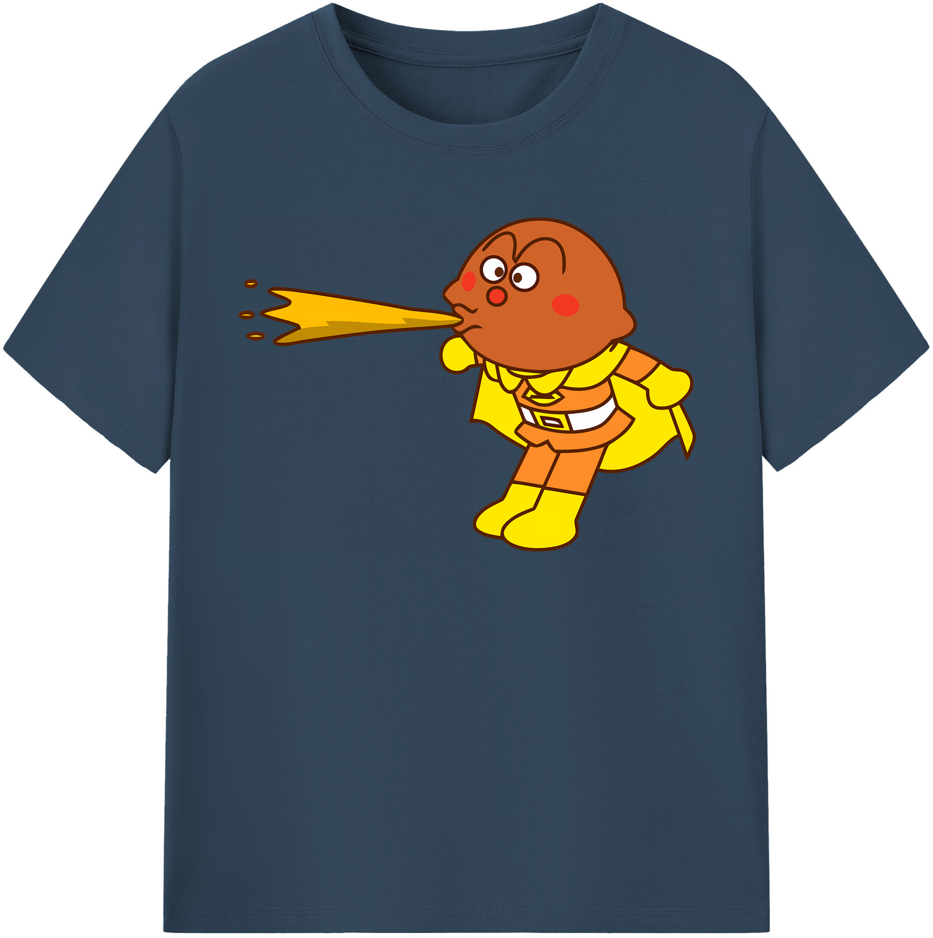 （画像用） アンパンマン Anpanman 綿100％半袖Tシャツ（フロントプリント）