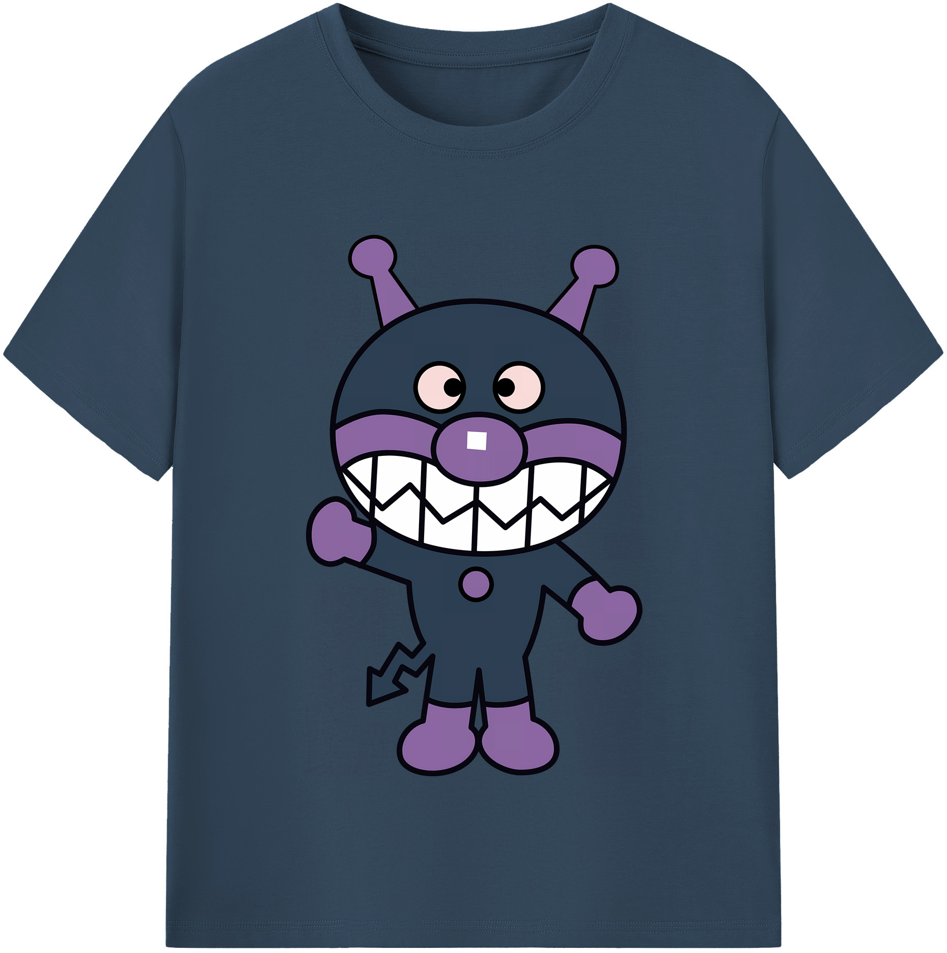 （画像用） アンパンマン Anpanman 綿100％半袖Tシャツ（フロントプリント）