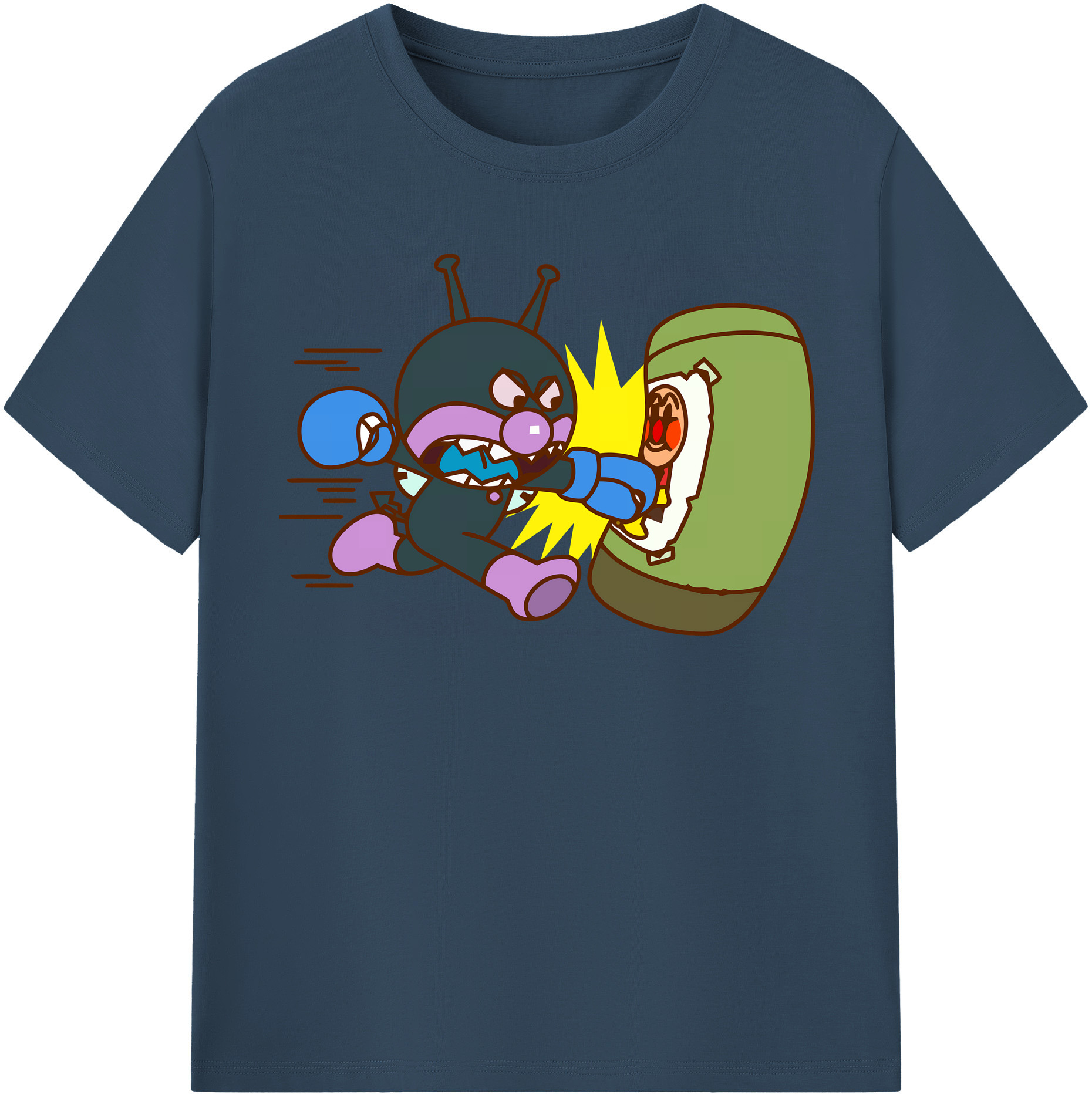 （画像用） アンパンマン Anpanman 綿100％半袖Tシャツ（フロントプリント）