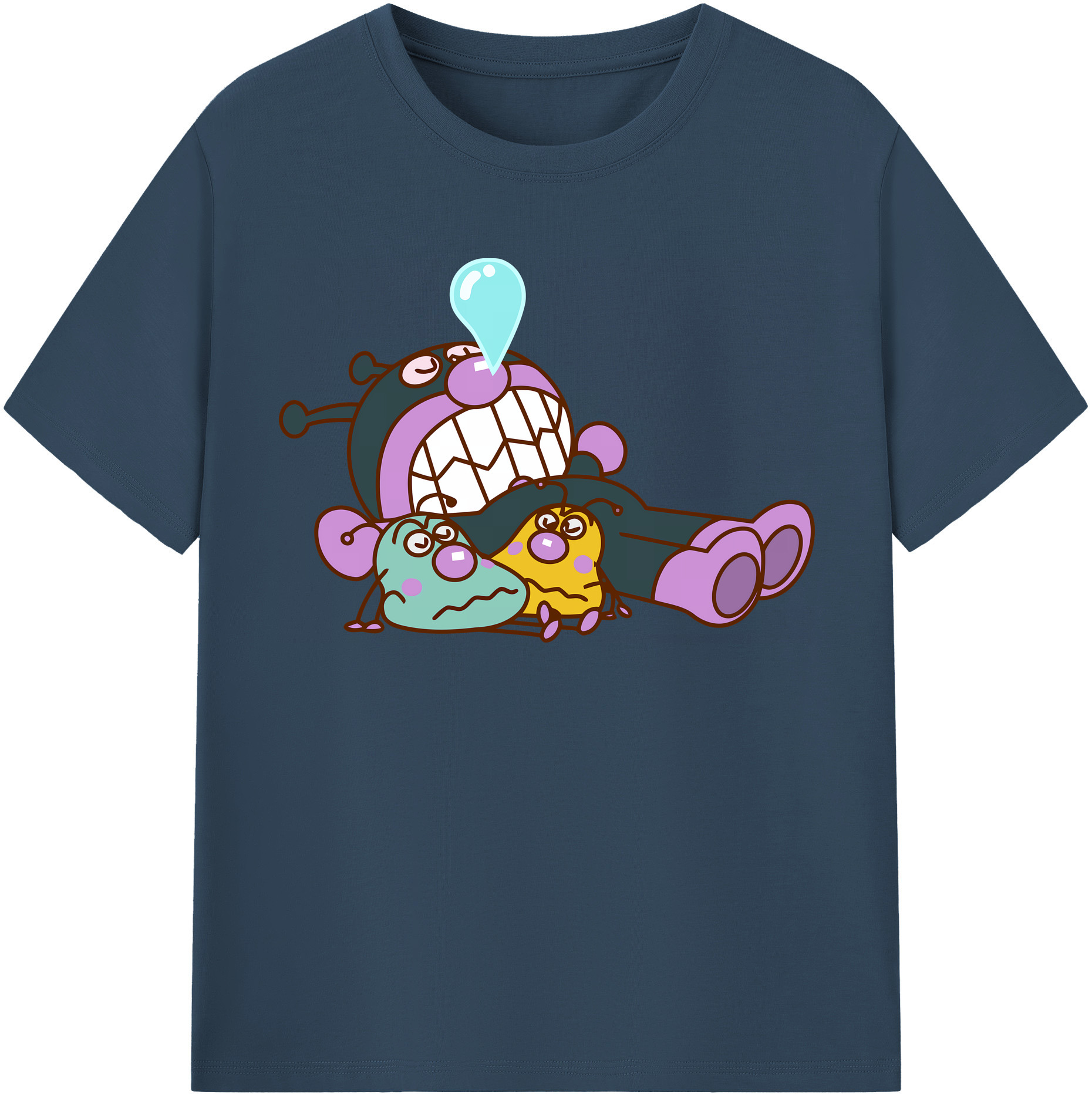 （画像用） アンパンマン Anpanman 綿100％半袖Tシャツ（フロントプリント）