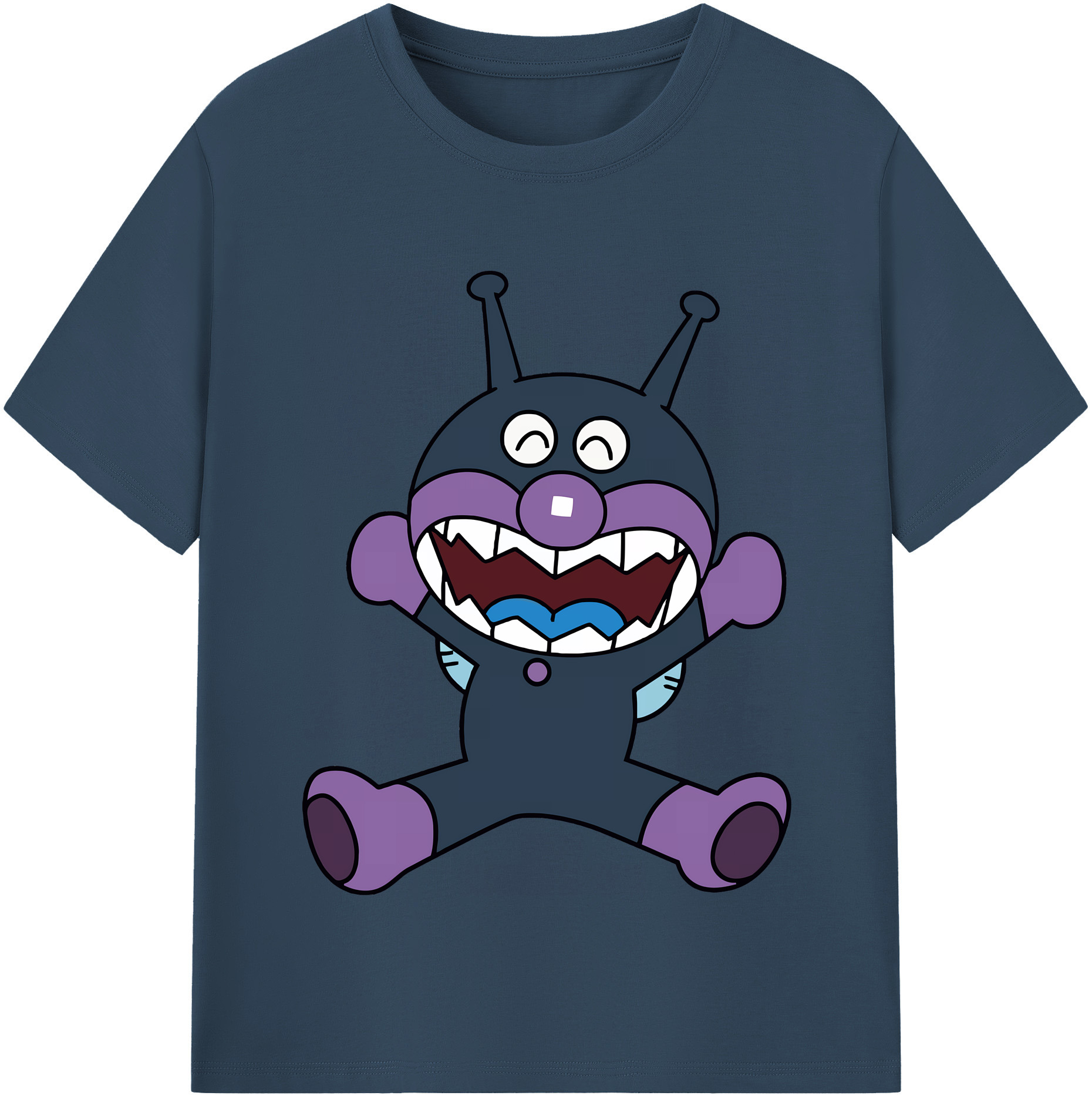 （画像用） アンパンマン Anpanman 綿100％半袖Tシャツ（フロントプリント）