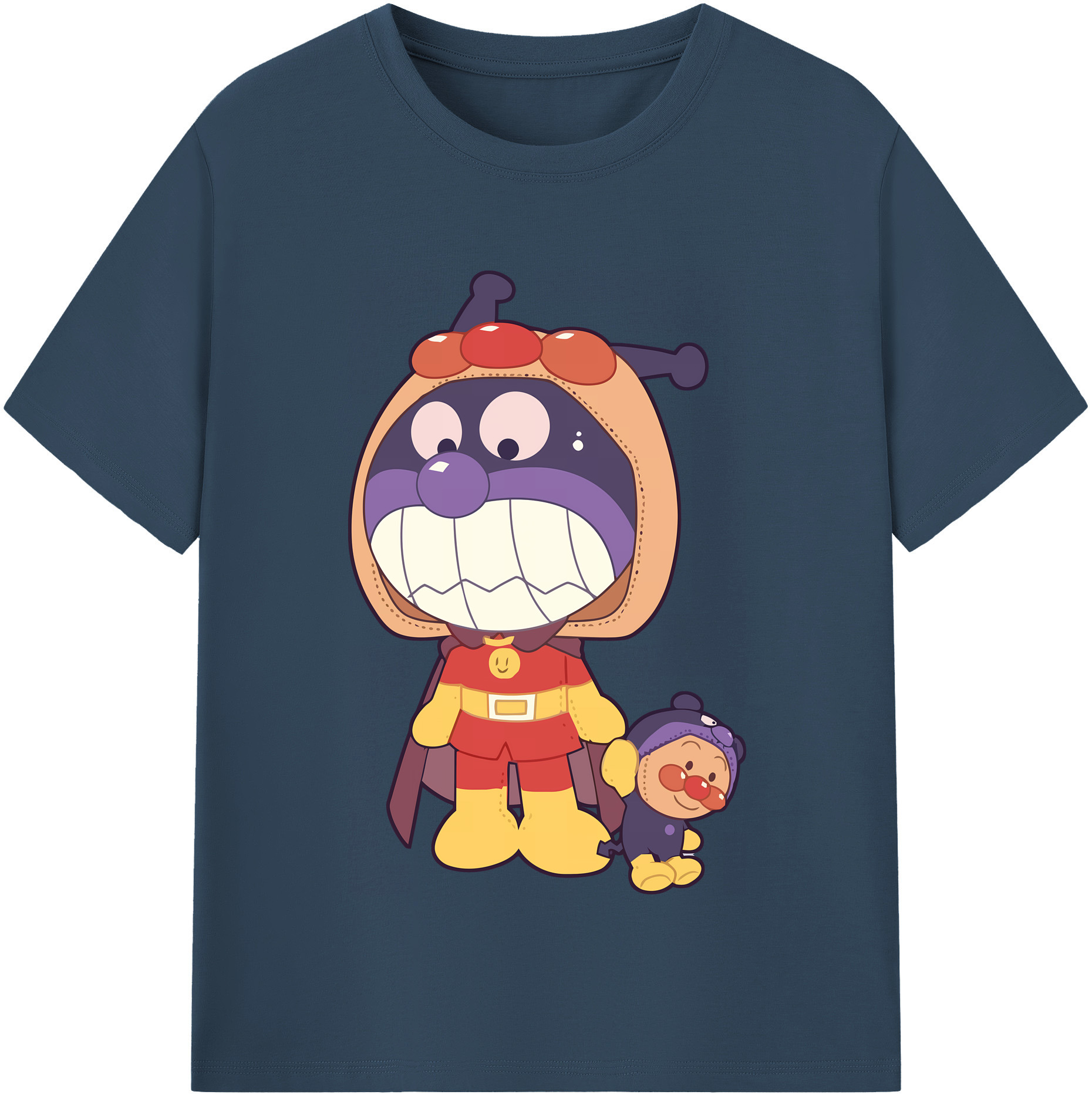 （画像用） アンパンマン Anpanman 綿100％半袖Tシャツ（フロントプリント）