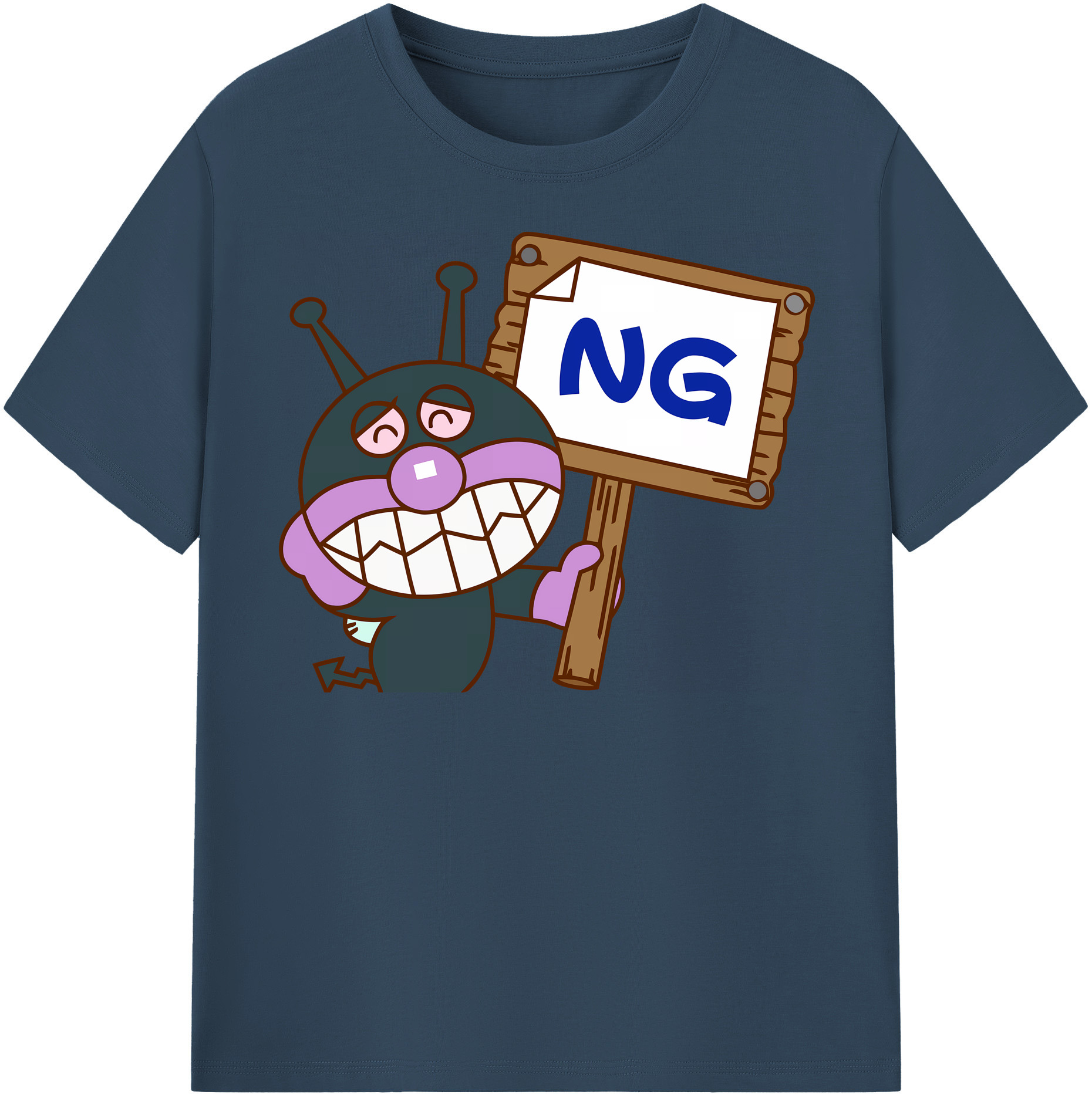 （画像用） アンパンマン Anpanman 綿100％半袖Tシャツ（フロントプリント）
