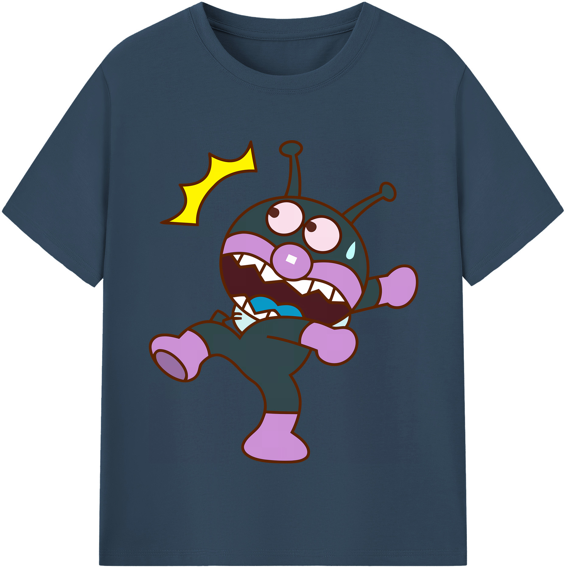 （画像用） アンパンマン Anpanman 綿100％半袖Tシャツ（フロントプリント）