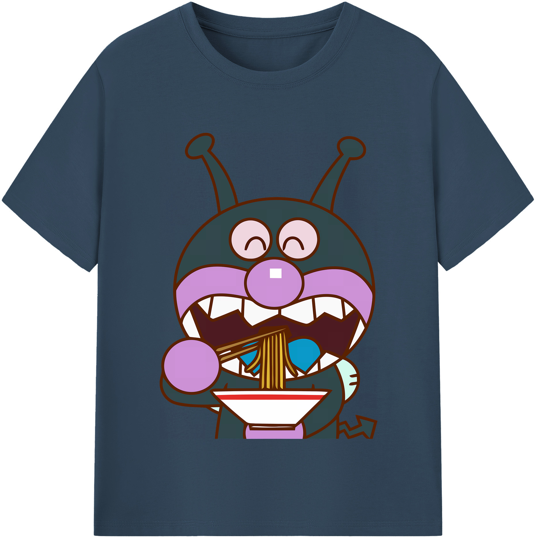 （画像用） アンパンマン Anpanman 綿100％半袖Tシャツ（フロントプリント）