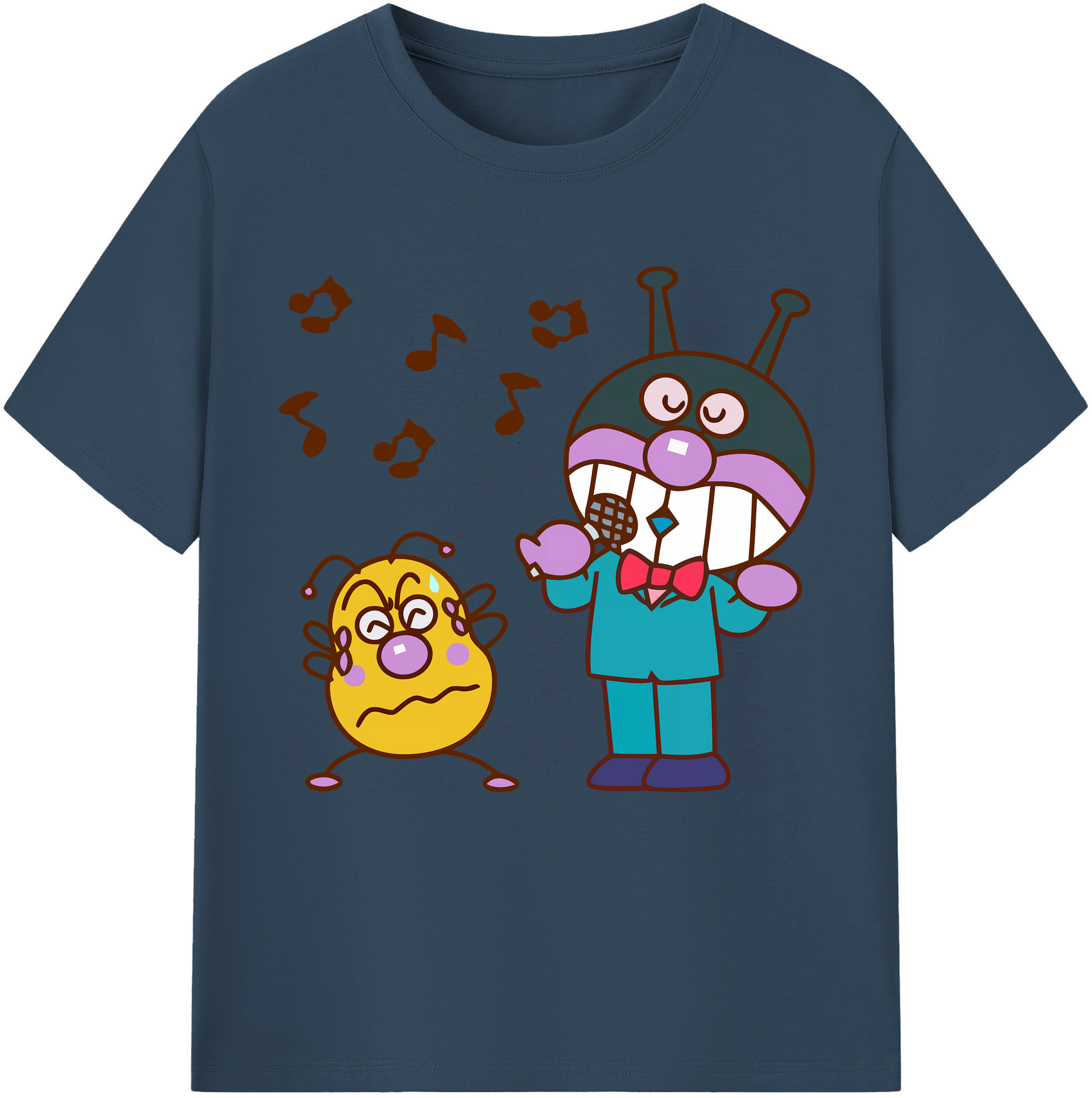 （画像用） アンパンマン Anpanman 綿100％半袖Tシャツ（フロントプリント）